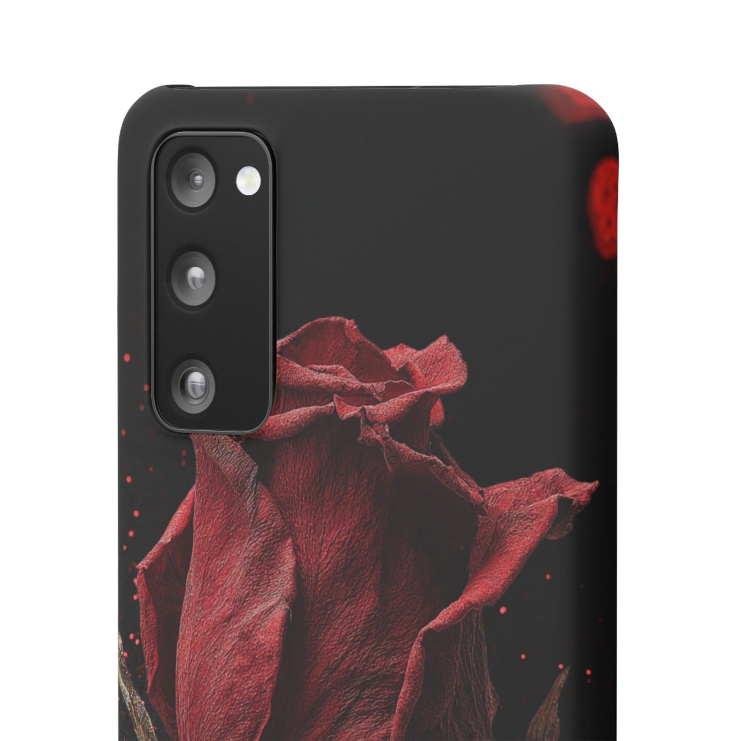 Romantic Rose Snap Case, Floral Phone Cover, Valentines Day Gift, Trendy Mobile Accessory, Heart Design Case, Elegant Phone Protector