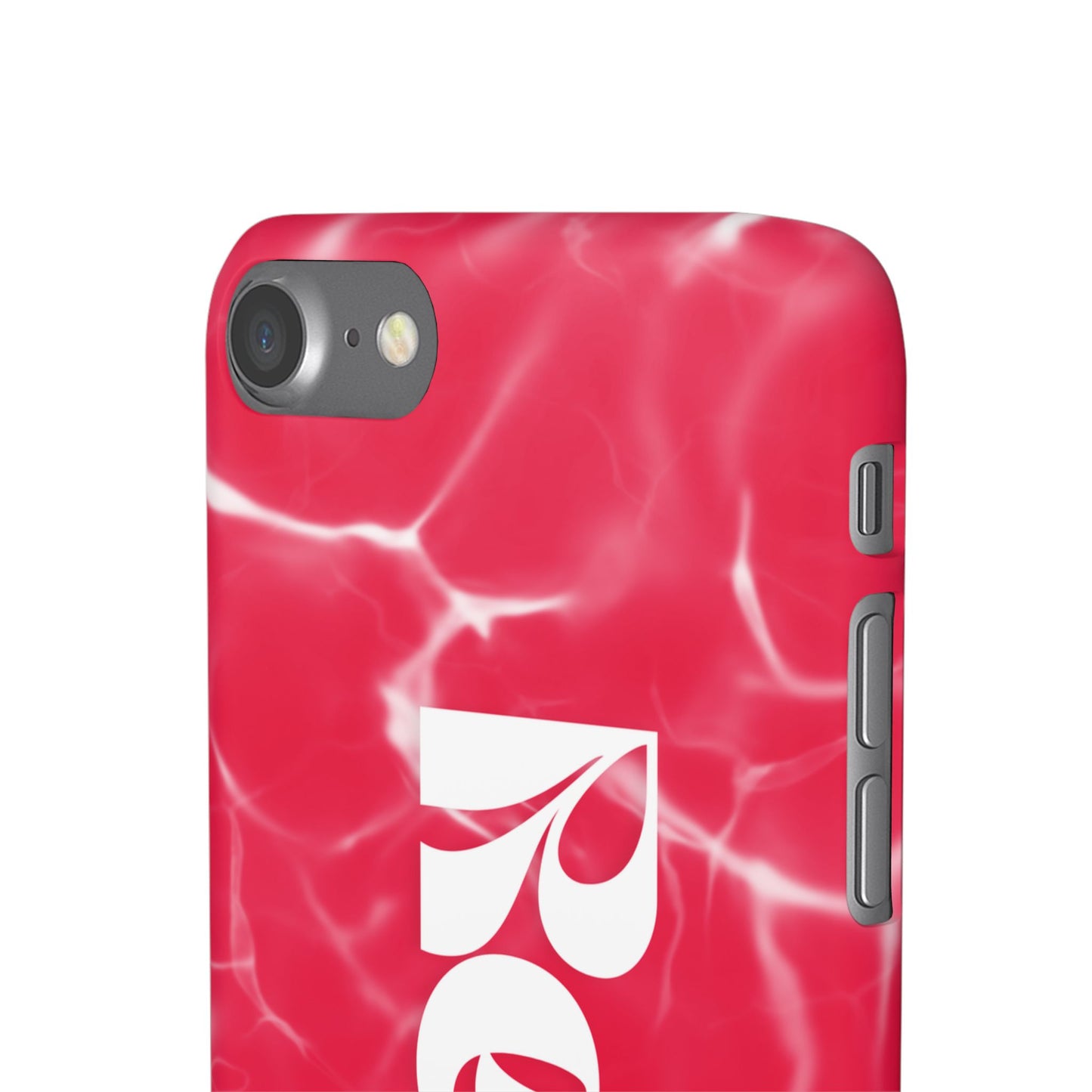 Vibrant Red Snap Case for iPhone, Trendy Phone Cover, Gift for Her, Summer Accessory, Stylish Tech Protection