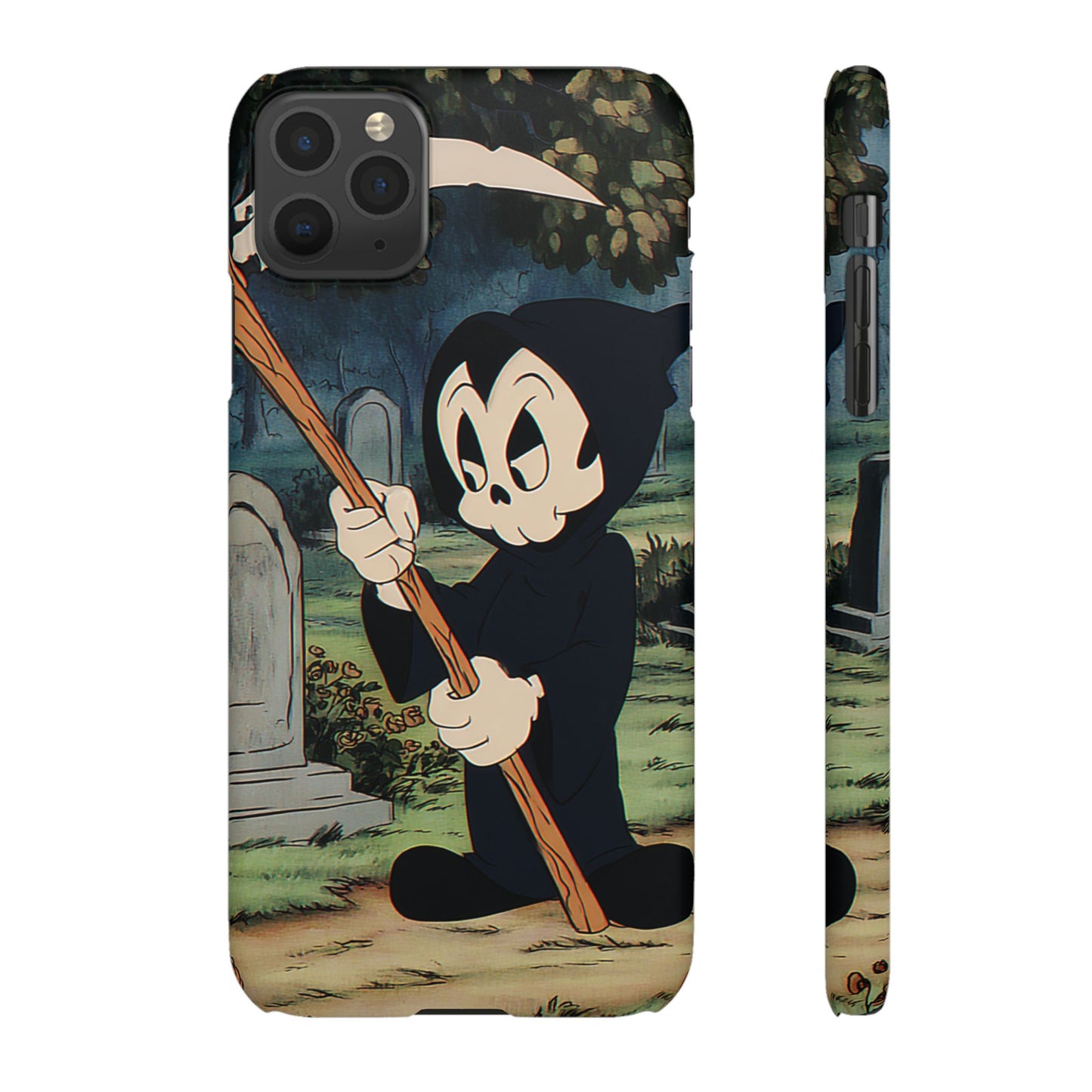 Grim Reaper Snap Case, Halloween Phone Case, Cute Death Phone Cover, Spooky Accessories, Unique Phone Protector