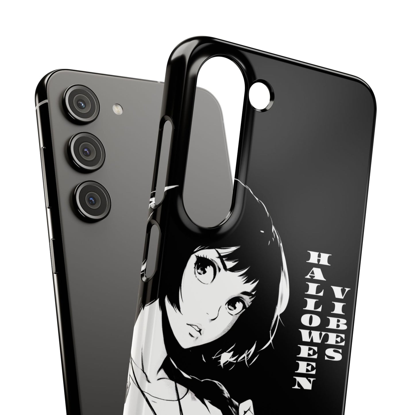 Halloween Vibes Snap Case Black and White Protective Phone Cover for iPhone and Samsung