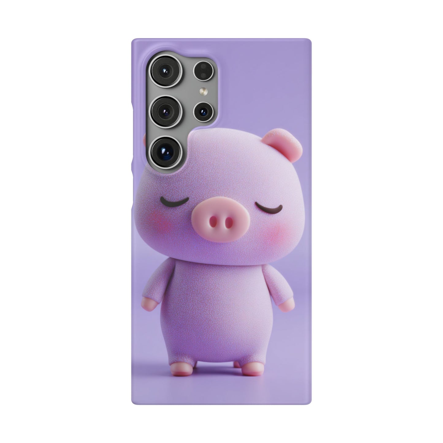 Cute Pig Snap Case for iPhone, Animal Lovers Phone Cover, Kawaii Aesthetic Accessory, Birthday Gift, Unique Phone Protection