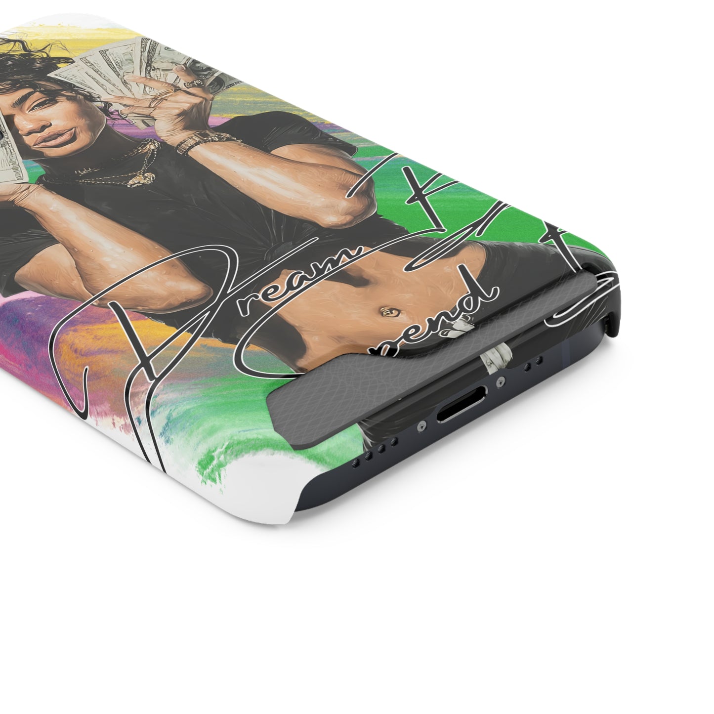 Vibrant Phone Case with Card Holder - Dream Big, Stylish Accessory for Teens & Young Adults, Perfect Gift for Birthdays, Graduations, [...]