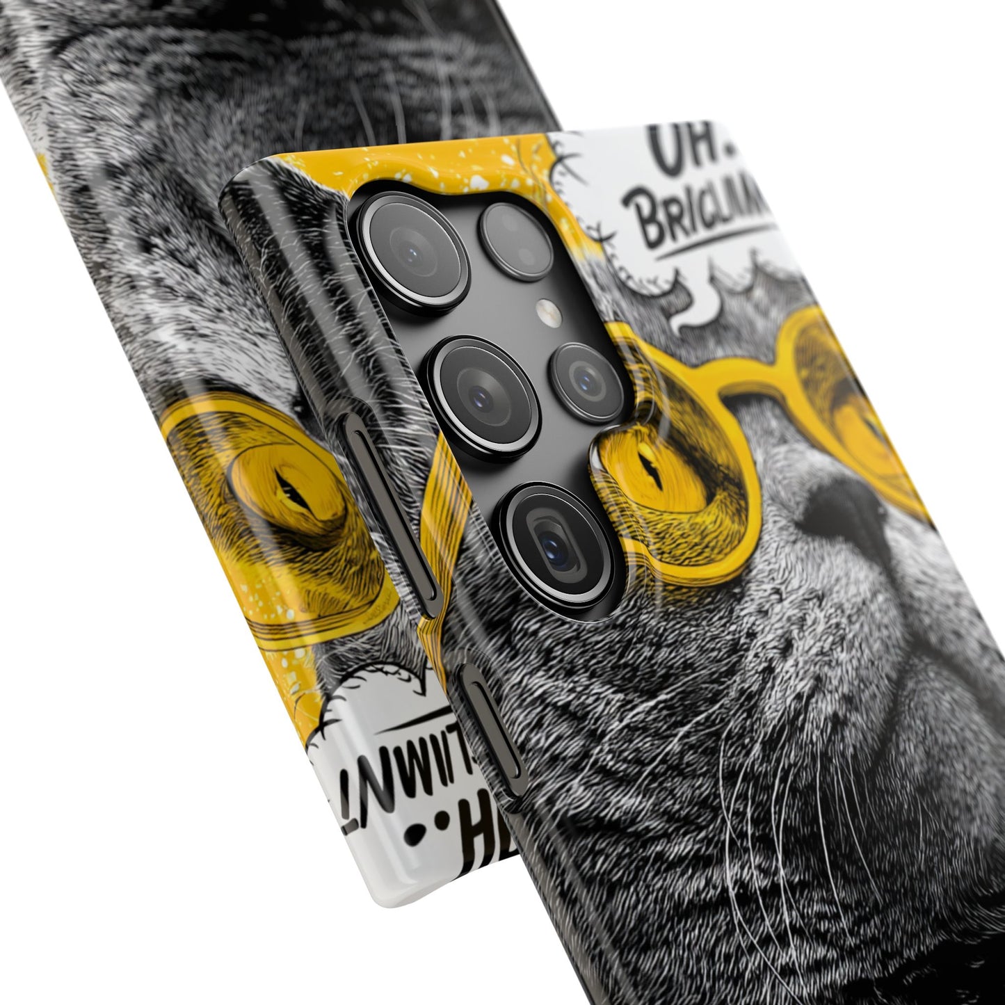 Playful Cat Snap Case - Quirky Phone Cover for Cat Lovers, Gift for Pet Enthusiasts, Funny Accessory for Any Occasion