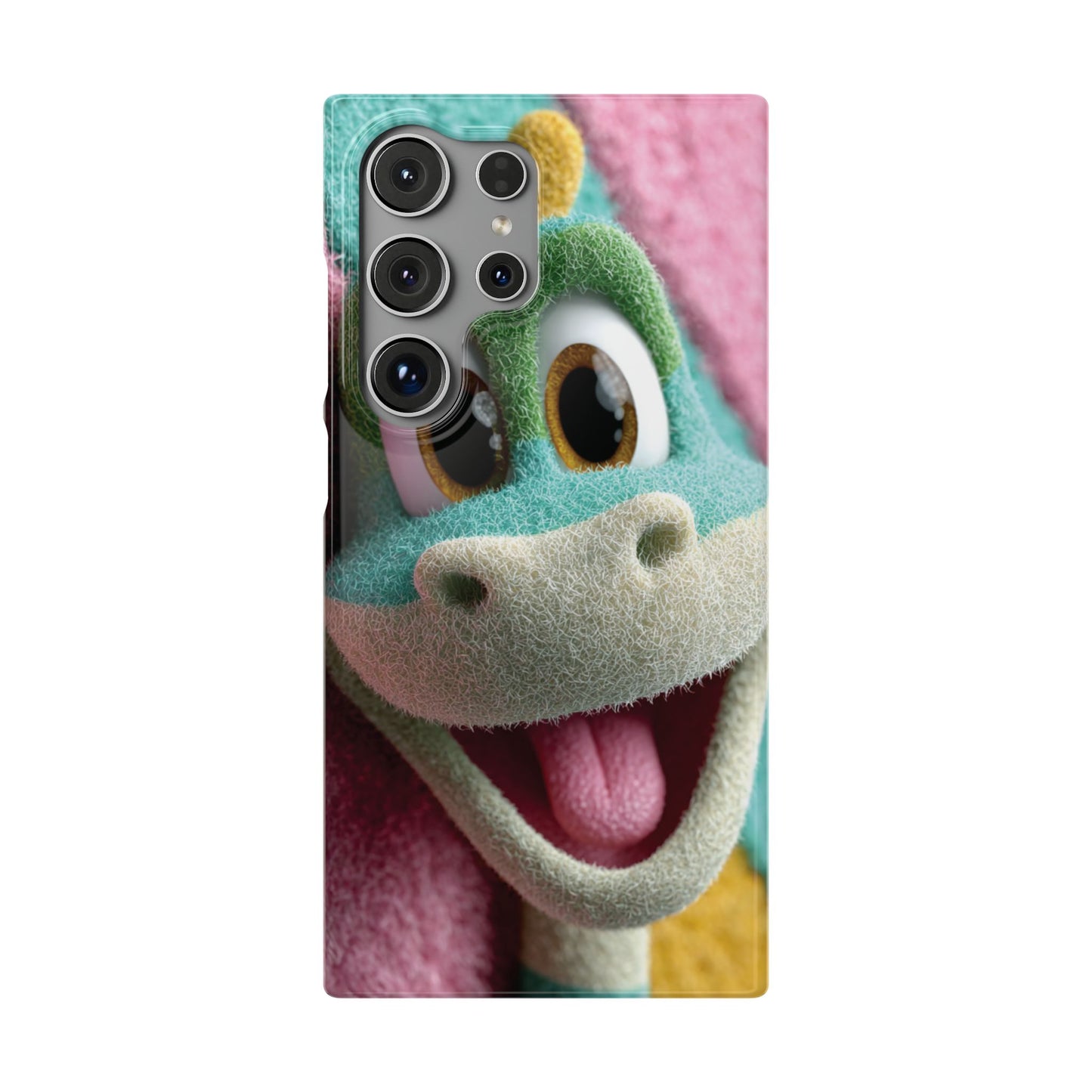 Fun Dino Snap Case for Kids | Cute Phone Cover | Colorful Mobile Accessory | Birthday Gift | Child's Tech Style