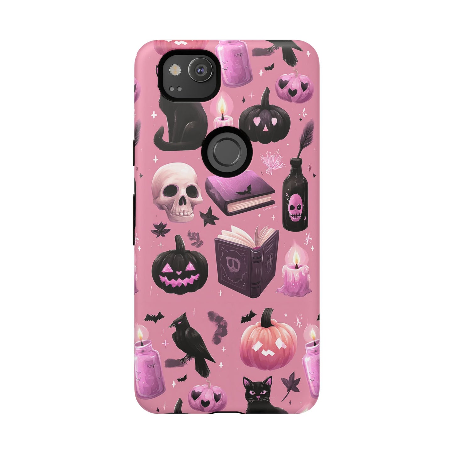 Spooky Phone Case - Halloween Design, Cute Costume Accessory, Fall Decor, Gift for Cat Lovers, Witchy Vibes, Trick or Treat