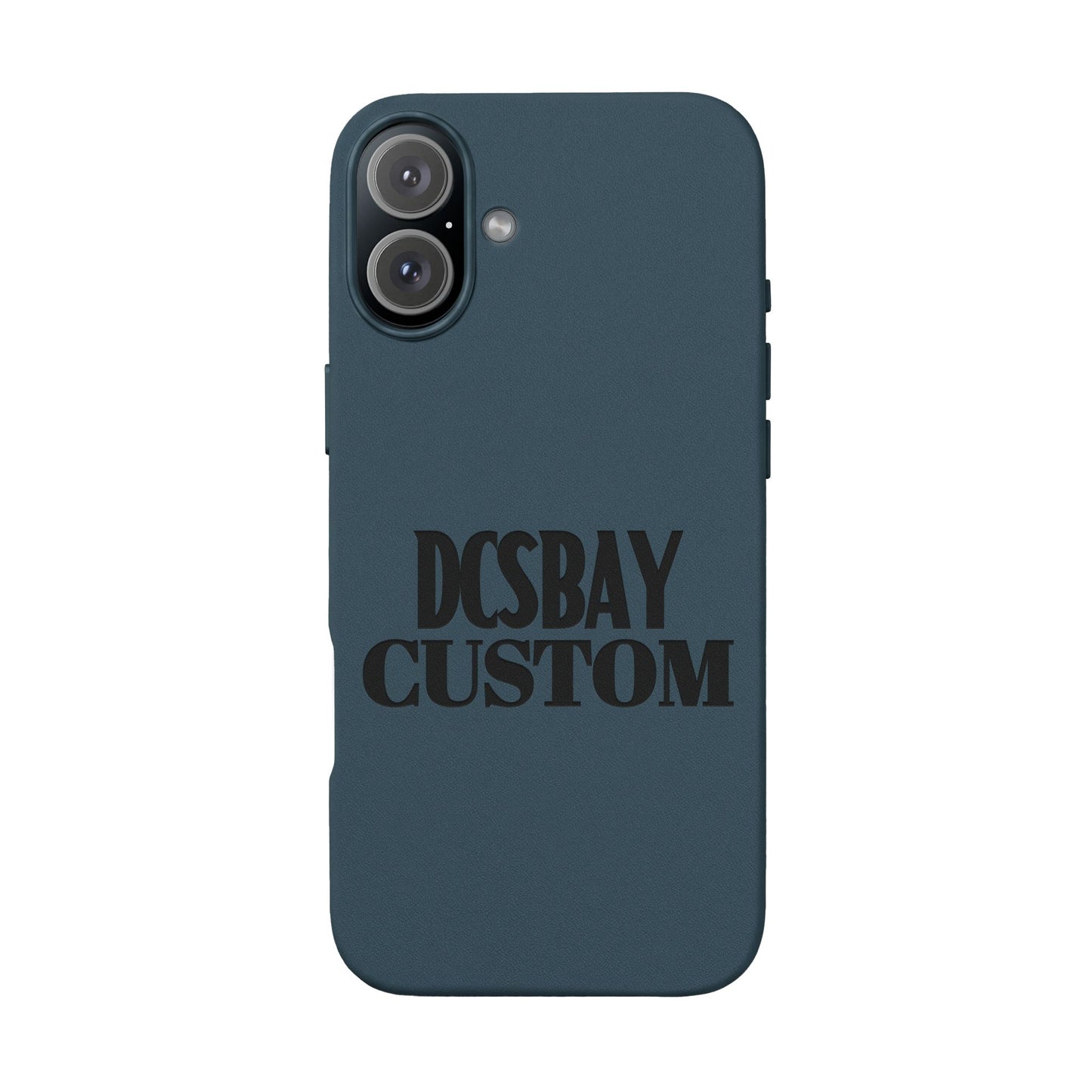 Engraved PU Leather Phone Case — Minimal Bear Silhouette