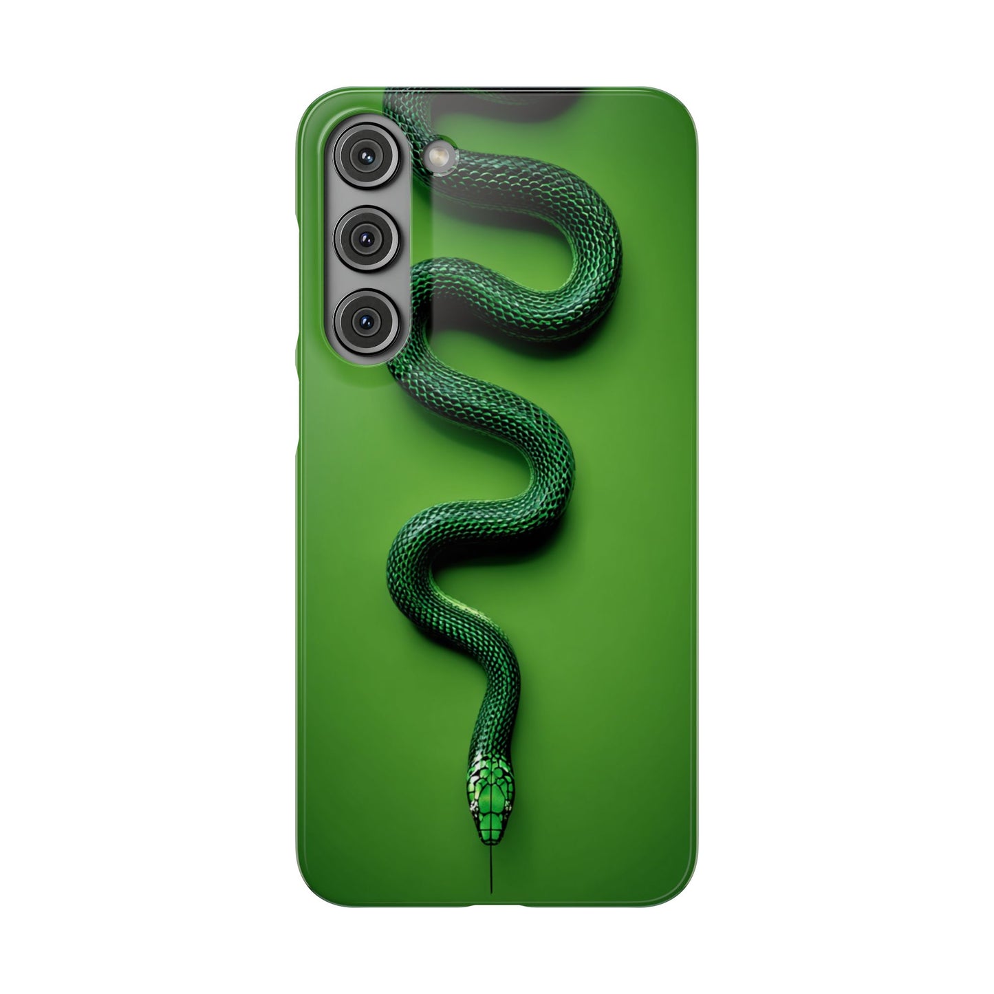 Green Snake Snap Case for iPhone, Stylish Phone Cover, Unique Gift, Trendy Accessory, Birthday, Nature Lover's Phone Case