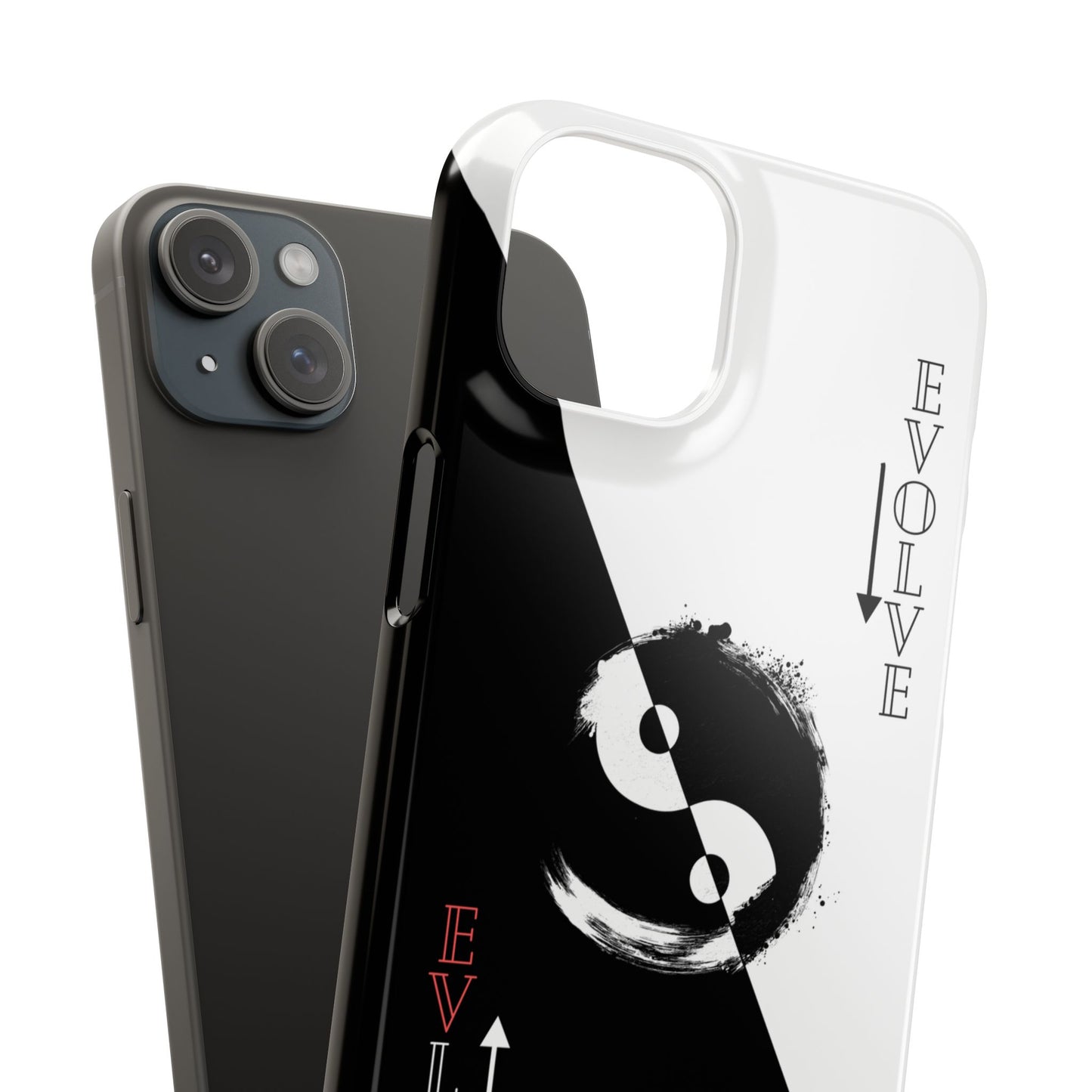 Yin Yang Evolve Black and White Snap Case Cover for iPhone and Samsung