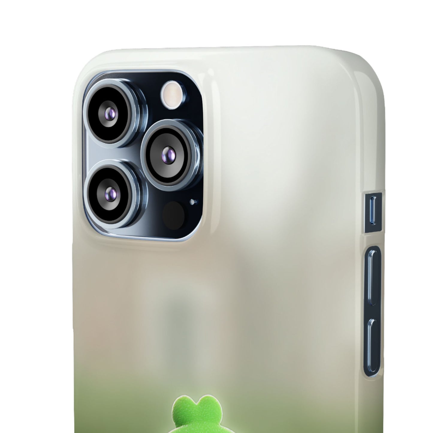 Cute Green Creature Phone Case, Snap Cases, Green Monster Phone Cover, Fun Phone Accessory, Playful Gift for Kids