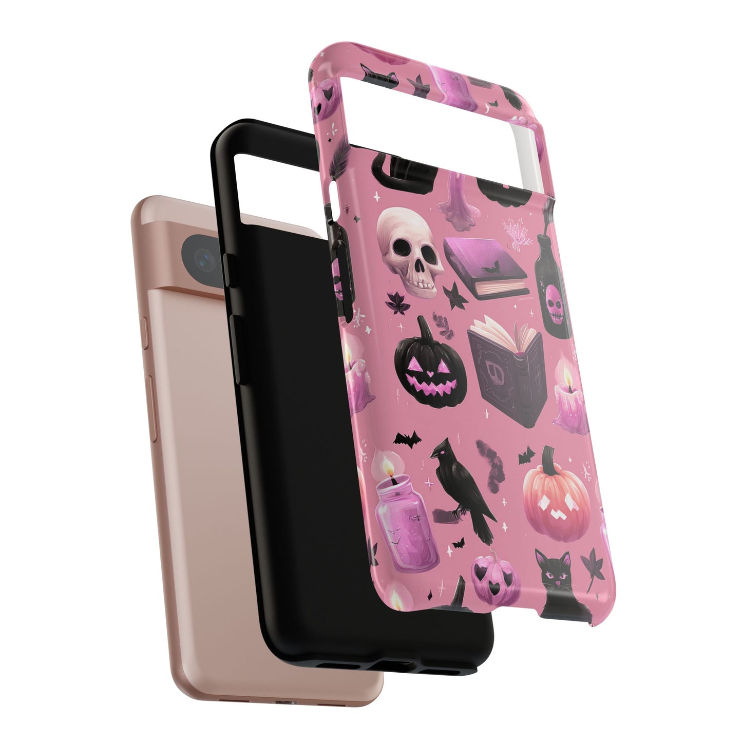 Spooky Phone Case - Halloween Design, Cute Costume Accessory, Fall Decor, Gift for Cat Lovers, Witchy Vibes, Trick or Treat