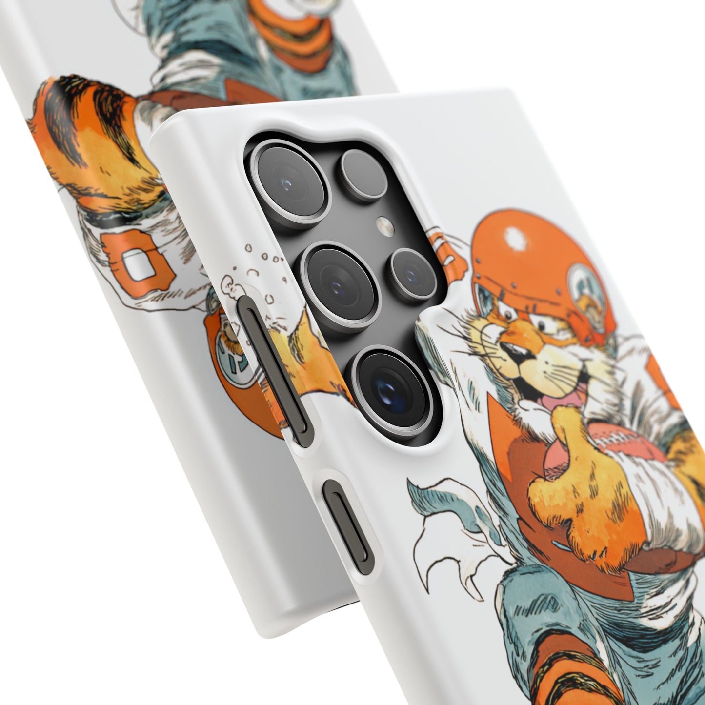 Cincinnati Bengals Snap Cases, Football Fans Phone Case, Tiger Cartoon Art Design, Football Lover Gift, Protective Phone Cover