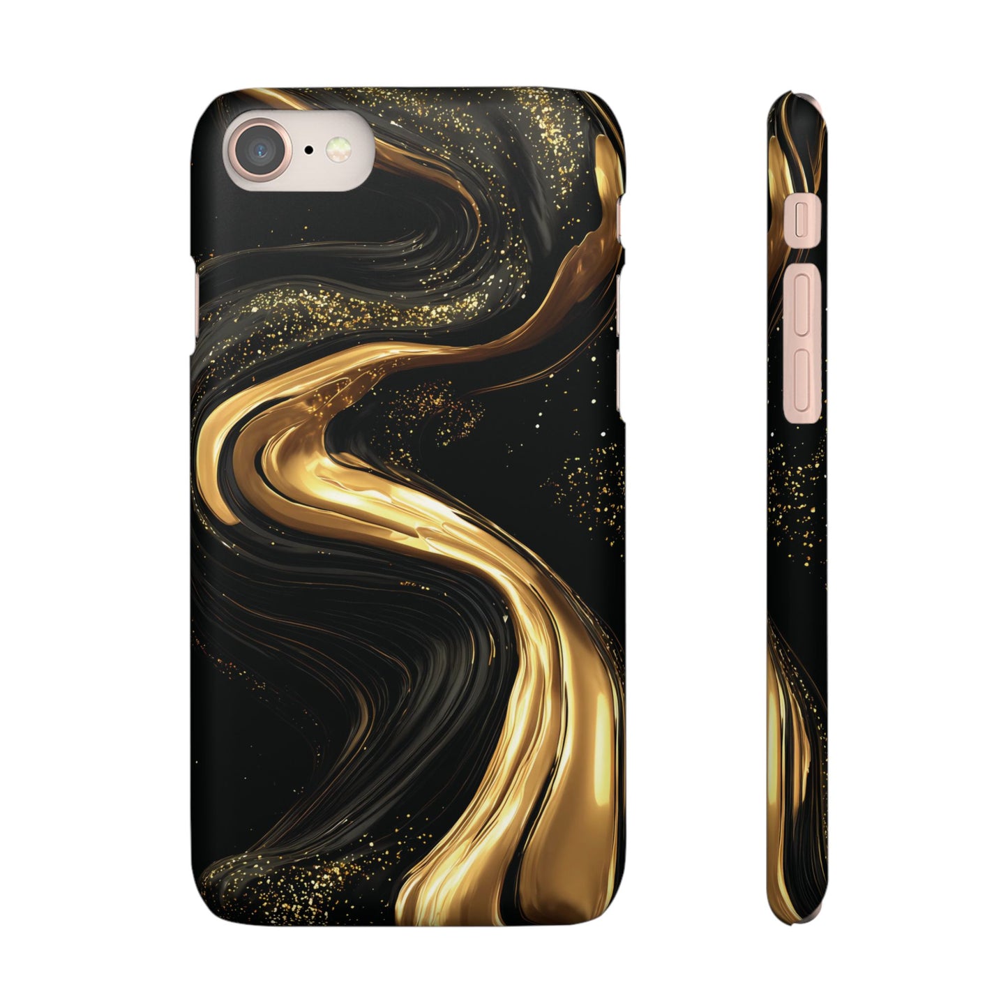 Elegant Gold Swirl Snap Case - Stylish Phone Cover, Modern Accessory, Gift for Her, Luxe Phone Case, Trendy Decor