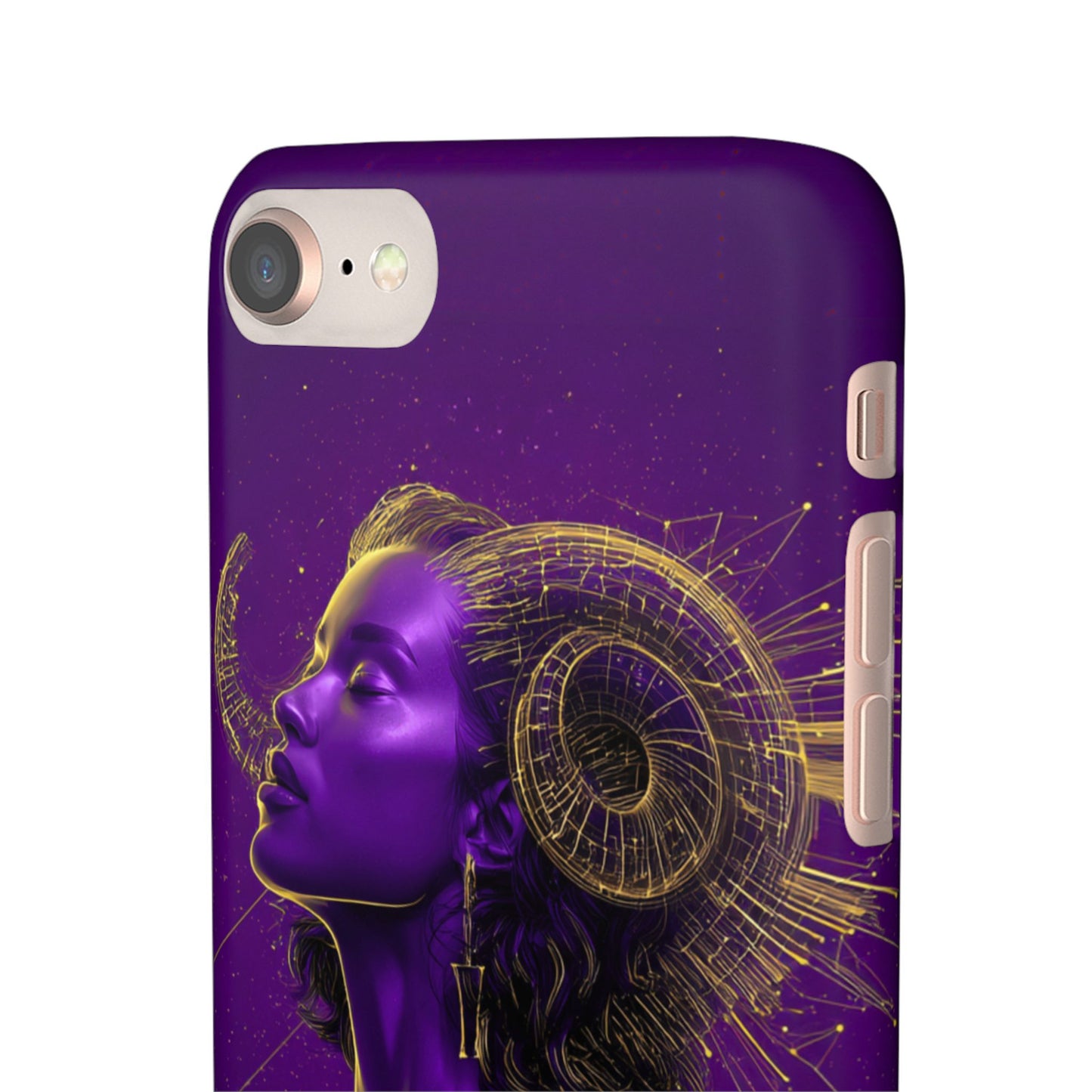 Purple Gold Celestial Virgo Snap Case and Protective Cover for Samsung and iPhone