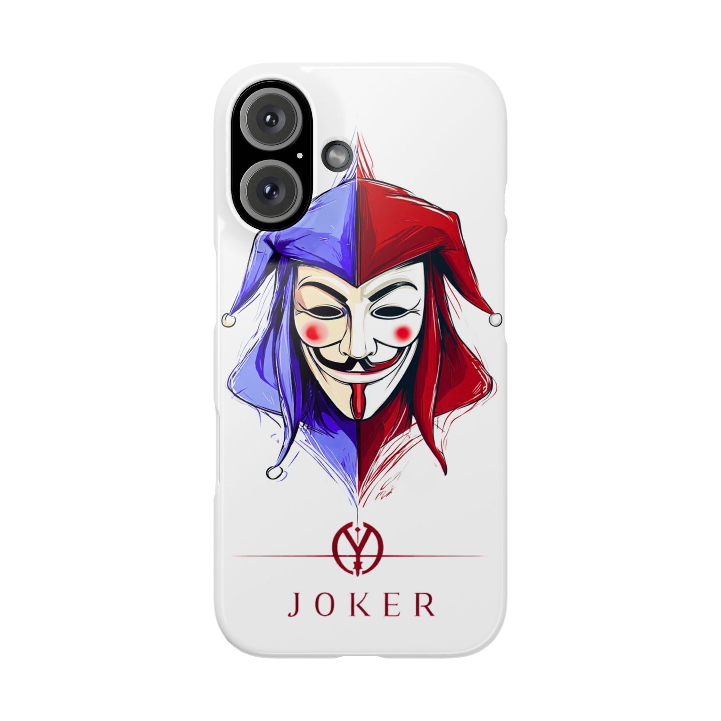 Joker & Anonimous Reunited Guy Fawkes Art Snap Case and Protective Phone Cover For iPhone and Samsung