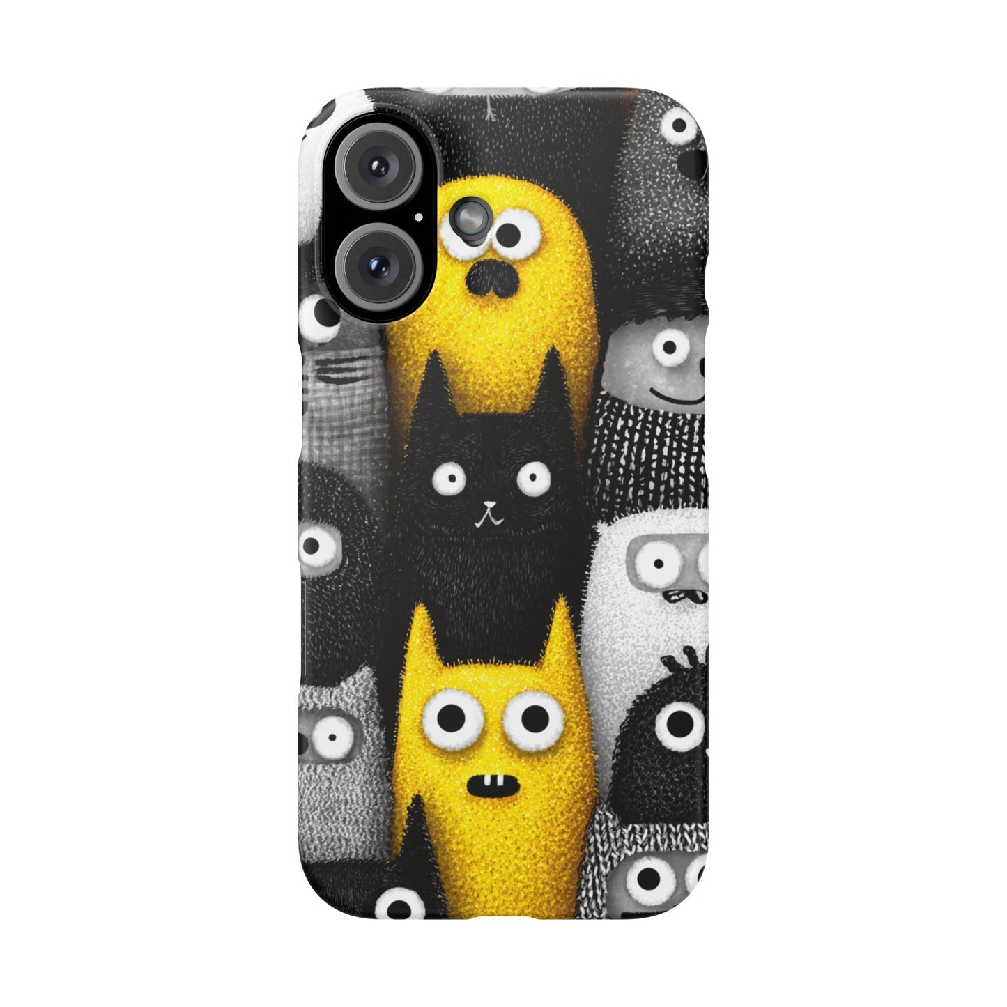 Colorful Character Snap Cases, Cute Phone Cover, Unique Gift for Kids, Fun Accessory, Perfect for Birthdays, Holidays