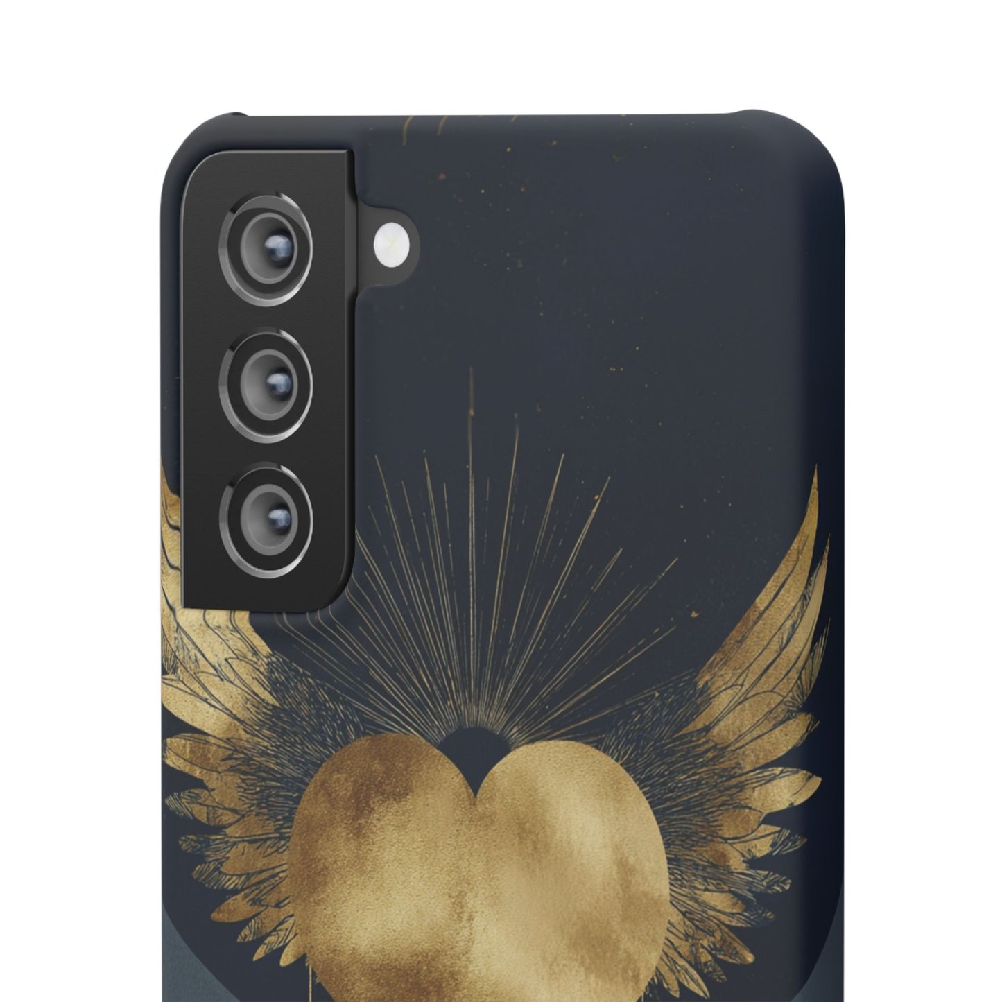 Heart Wing Snap Case, Elegant Phone Cover, Unique Gift, Artistic Accessory, Protective Case for Love and Romance
