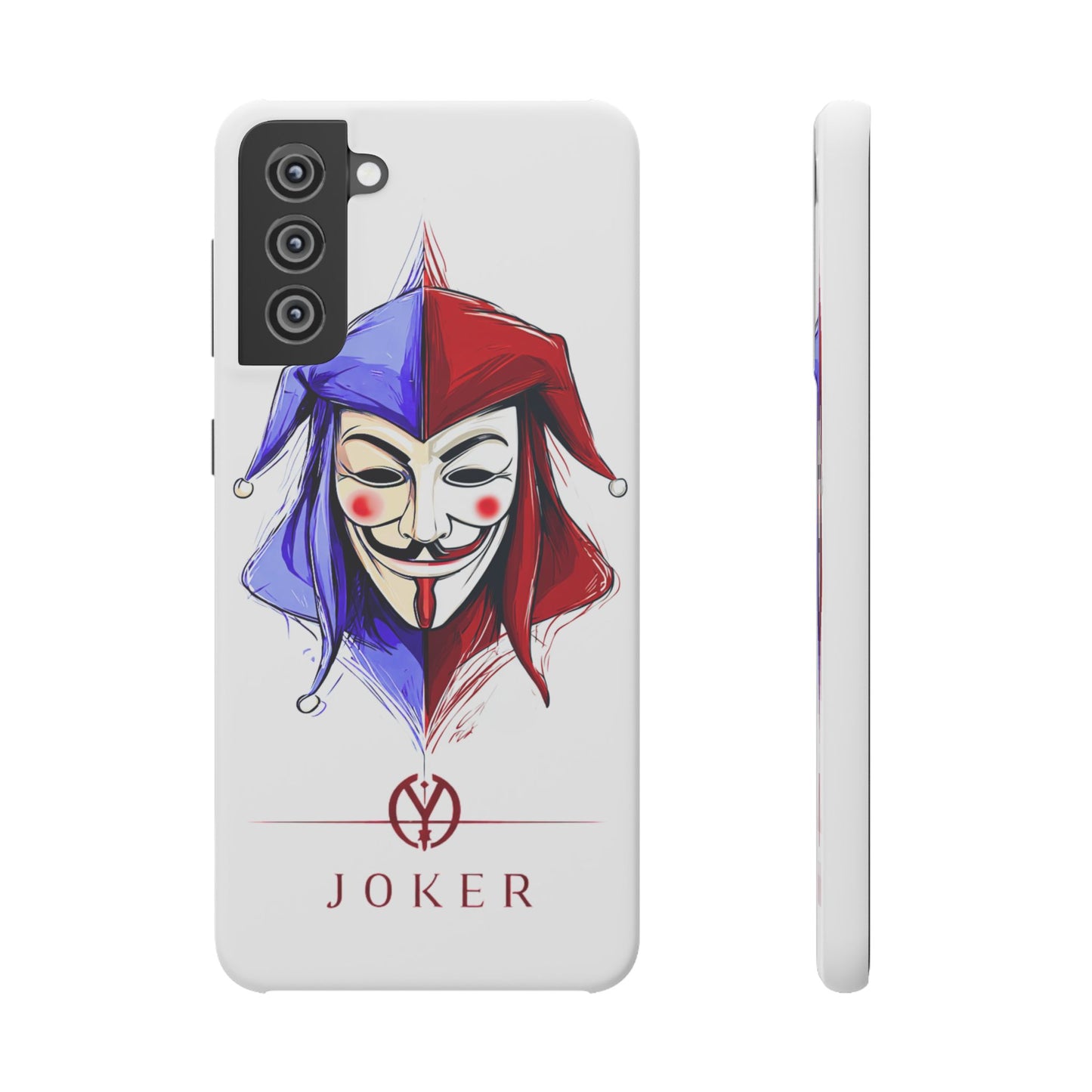 Joker & Anonimous Reunited Guy Fawkes Art Snap Case and Protective Phone Cover For iPhone and Samsung