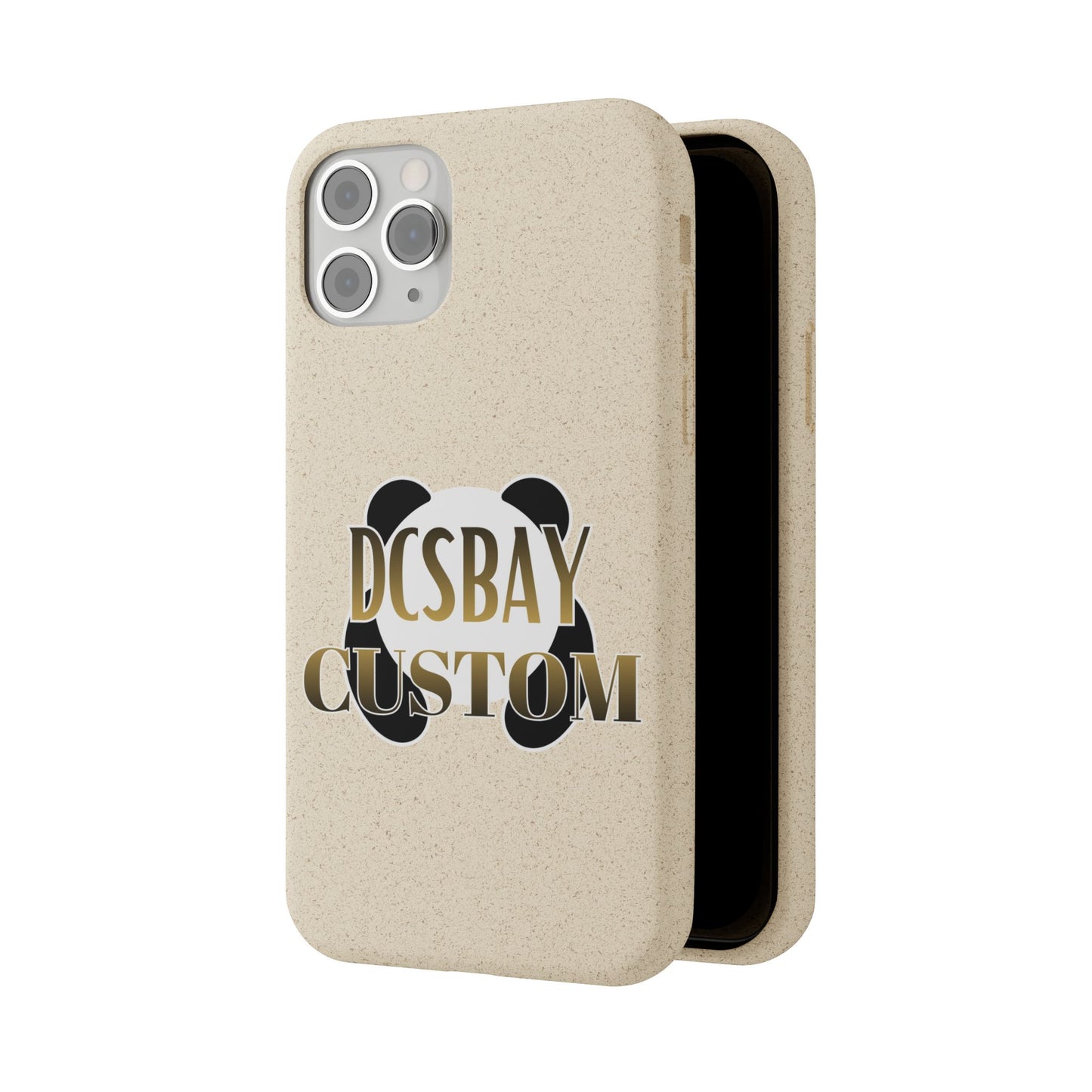 Biodegradable Panda Phone Case — Eco-Friendly Customizable iPhone Cover