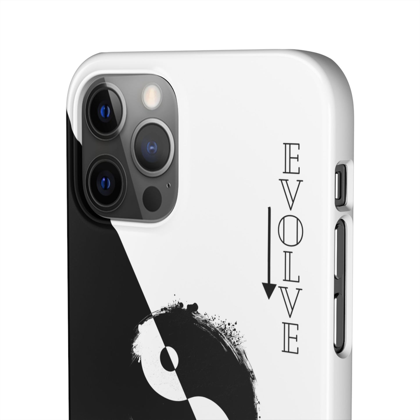 Yin Yang Evolve Black and White Snap Case Cover for iPhone and Samsung