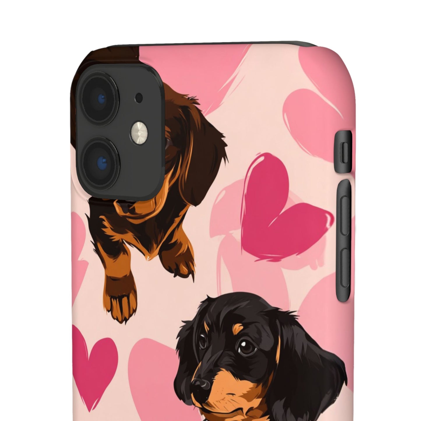 Pink Dachshund Love Phone Case for Iphone and Samsung Customistion and Free Shipping Avvialable
