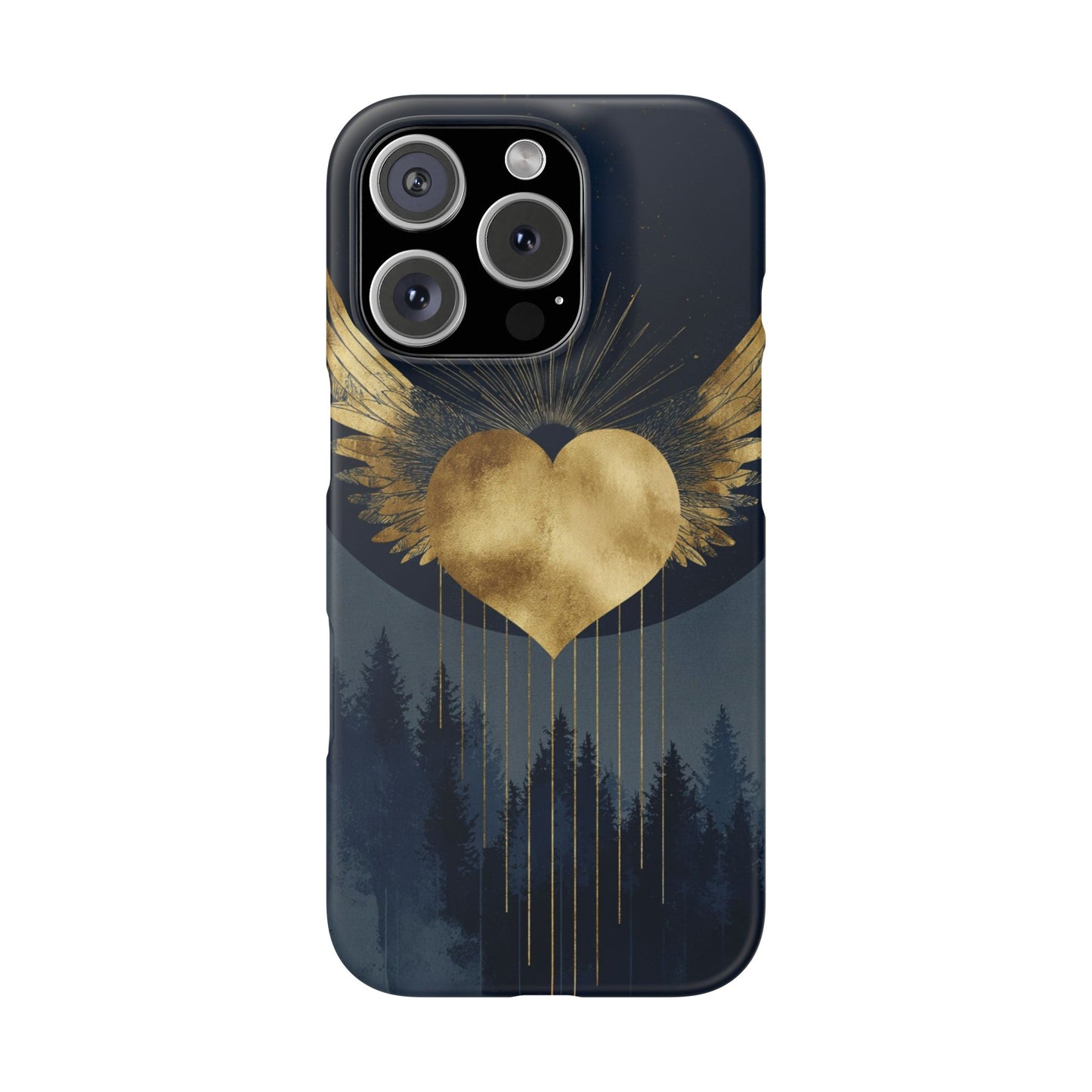 Heart Wing Snap Case, Elegant Phone Cover, Unique Gift, Artistic Accessory, Protective Case for Love and Romance