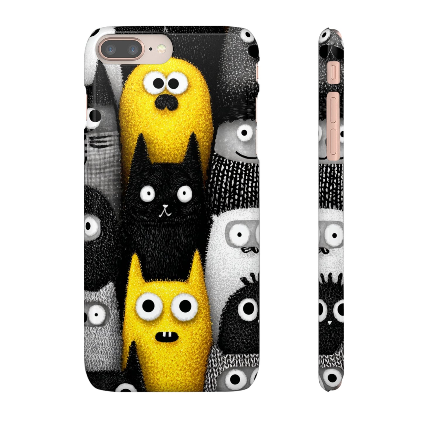 Colorful Character Snap Cases, Cute Phone Cover, Unique Gift for Kids, Fun Accessory, Perfect for Birthdays, Holidays
