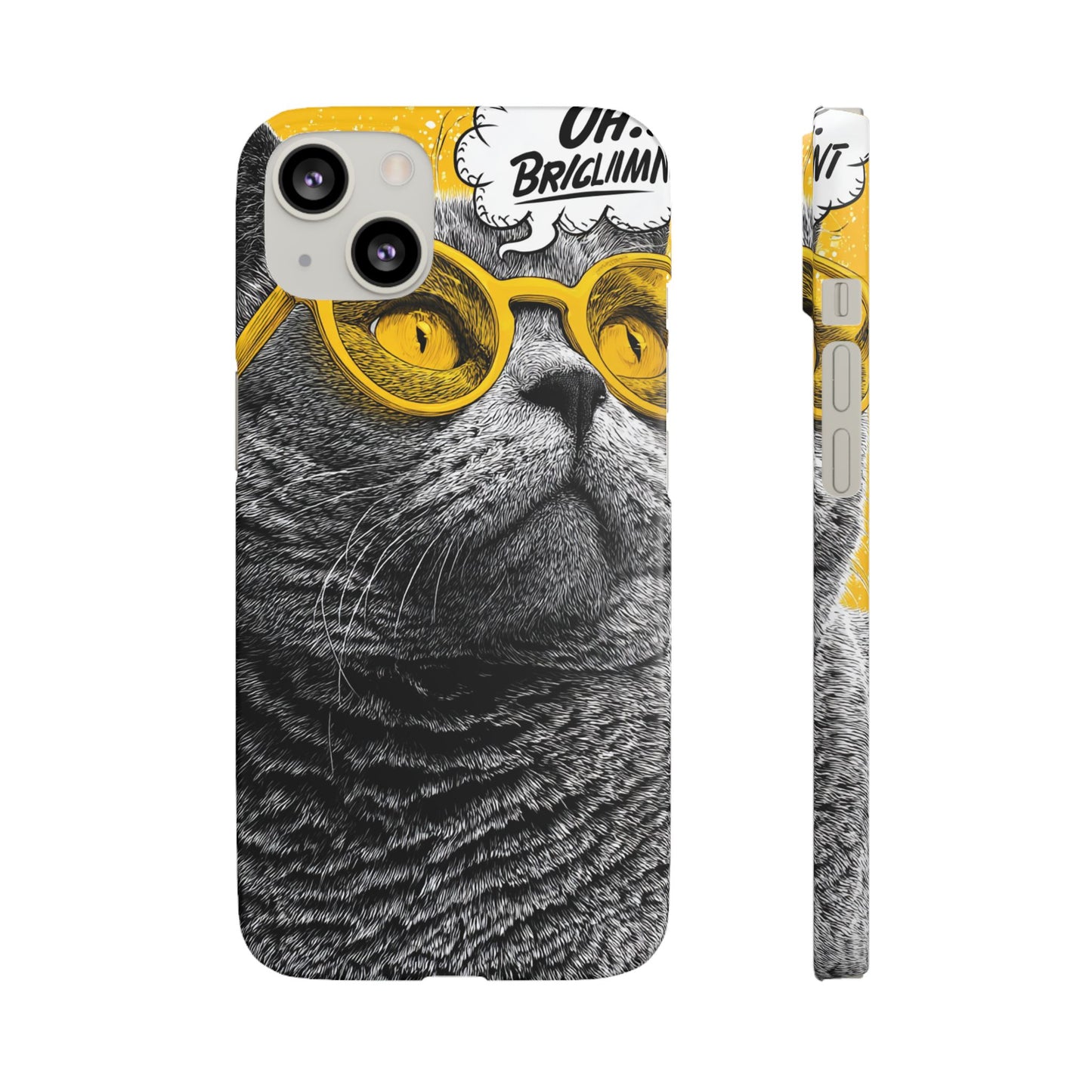 Playful Cat Snap Case - Quirky Phone Cover for Cat Lovers, Gift for Pet Enthusiasts, Funny Accessory for Any Occasion