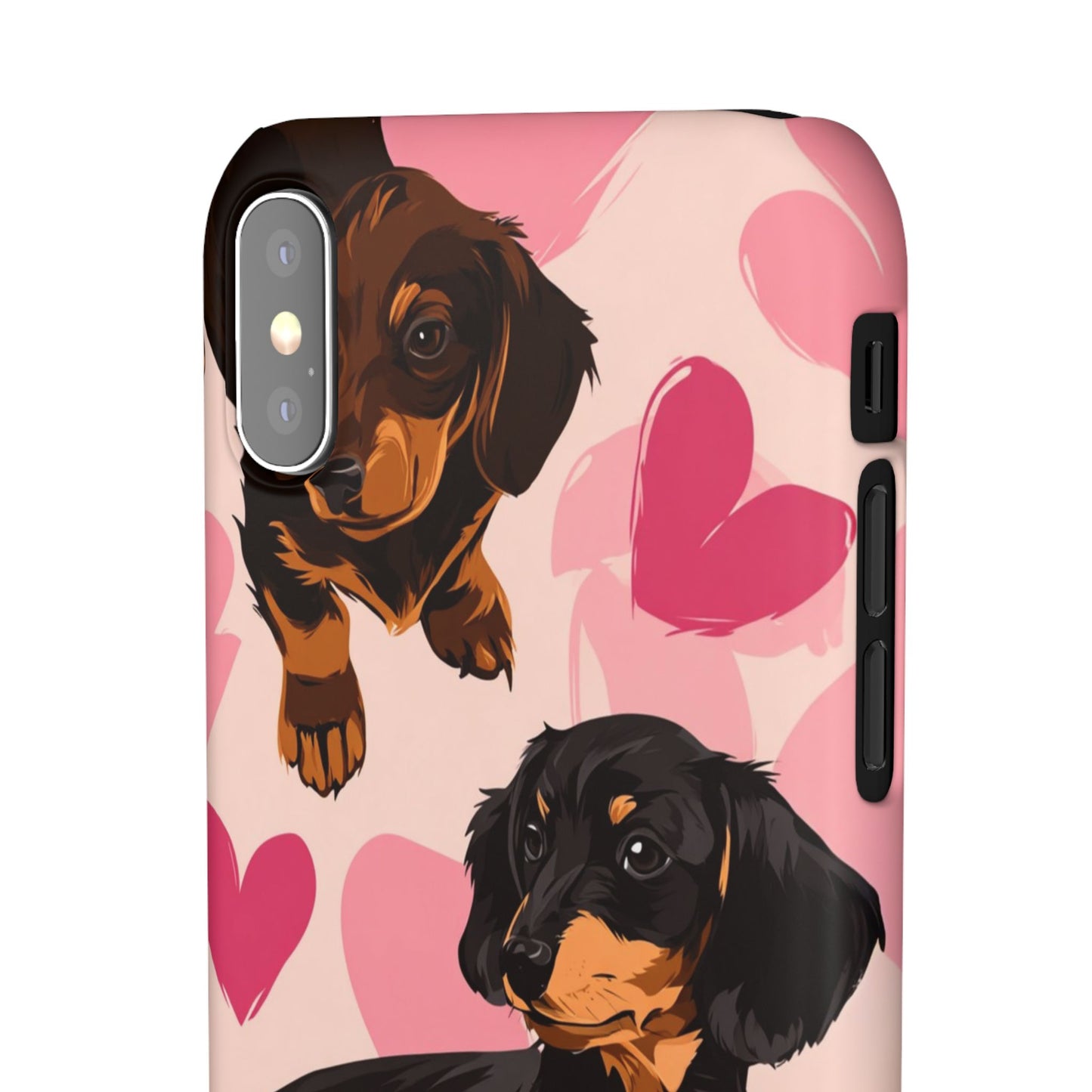 Pink Dachshund Love Phone Case for Iphone and Samsung Customistion and Free Shipping Avvialable