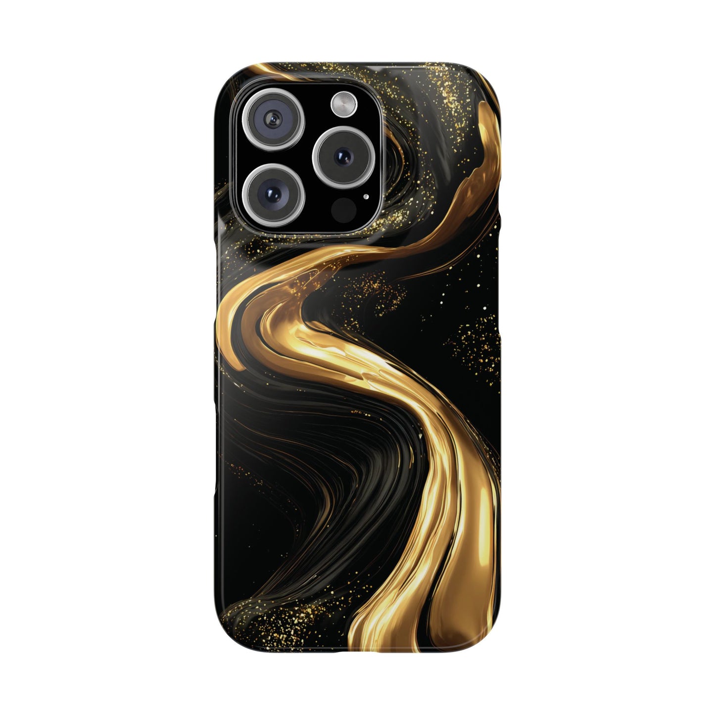 Elegant Gold Swirl Snap Case - Stylish Phone Cover, Modern Accessory, Gift for Her, Luxe Phone Case, Trendy Decor