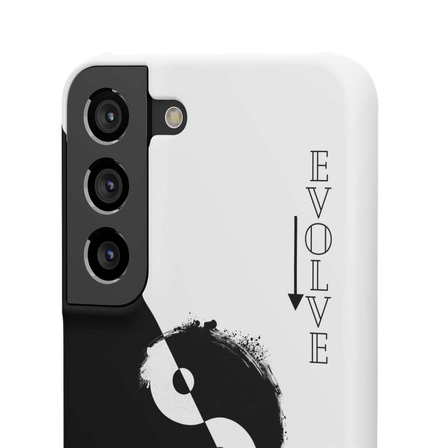 Yin Yang Evolve Black and White Snap Case Cover for iPhone and Samsung
