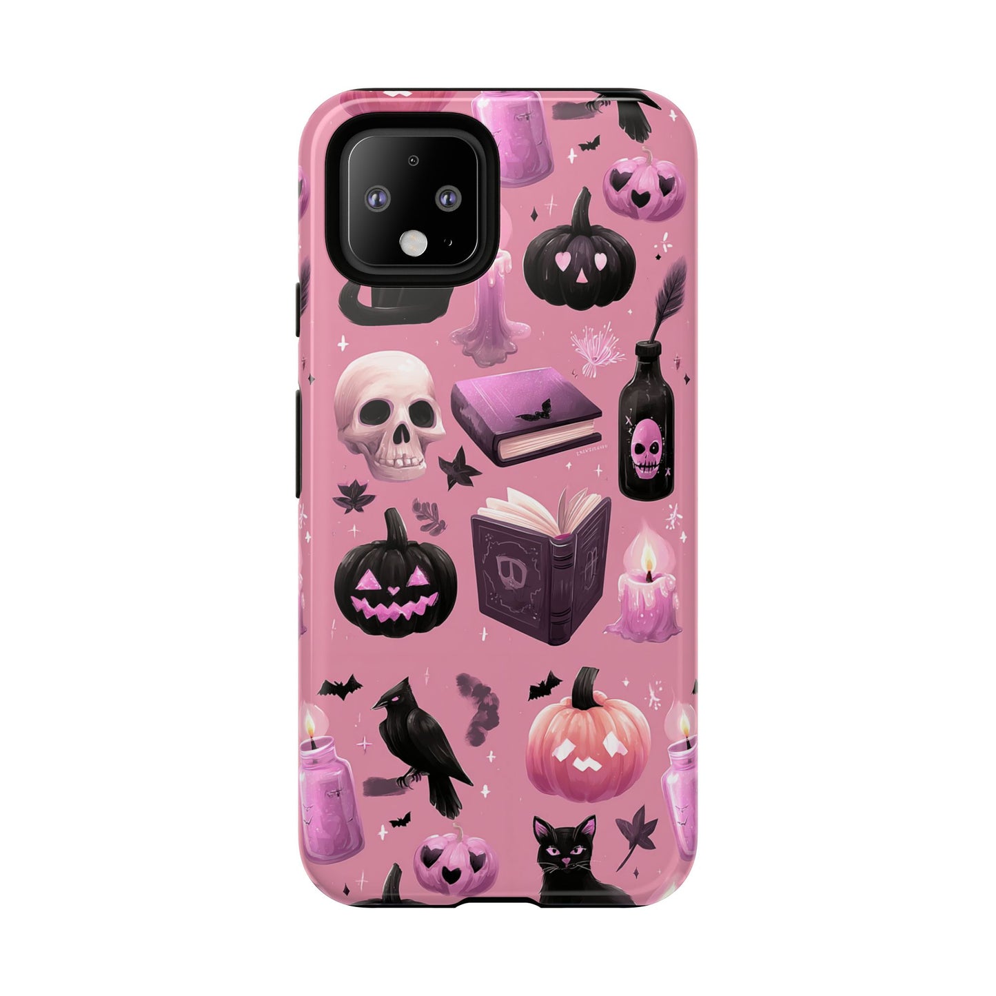 Spooky Phone Case - Halloween Design, Cute Costume Accessory, Fall Decor, Gift for Cat Lovers, Witchy Vibes, Trick or Treat