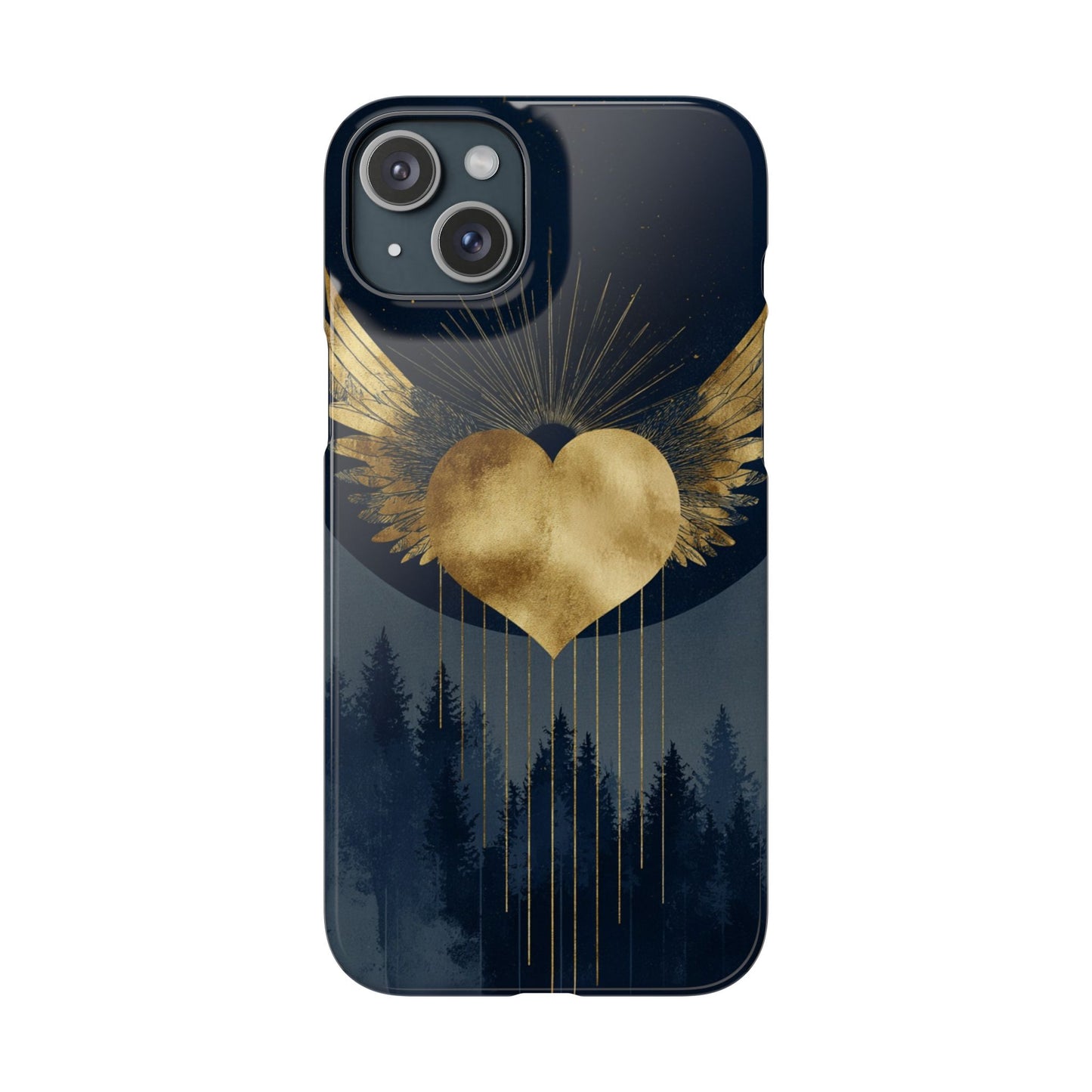 Heart Wing Snap Case, Elegant Phone Cover, Unique Gift, Artistic Accessory, Protective Case for Love and Romance
