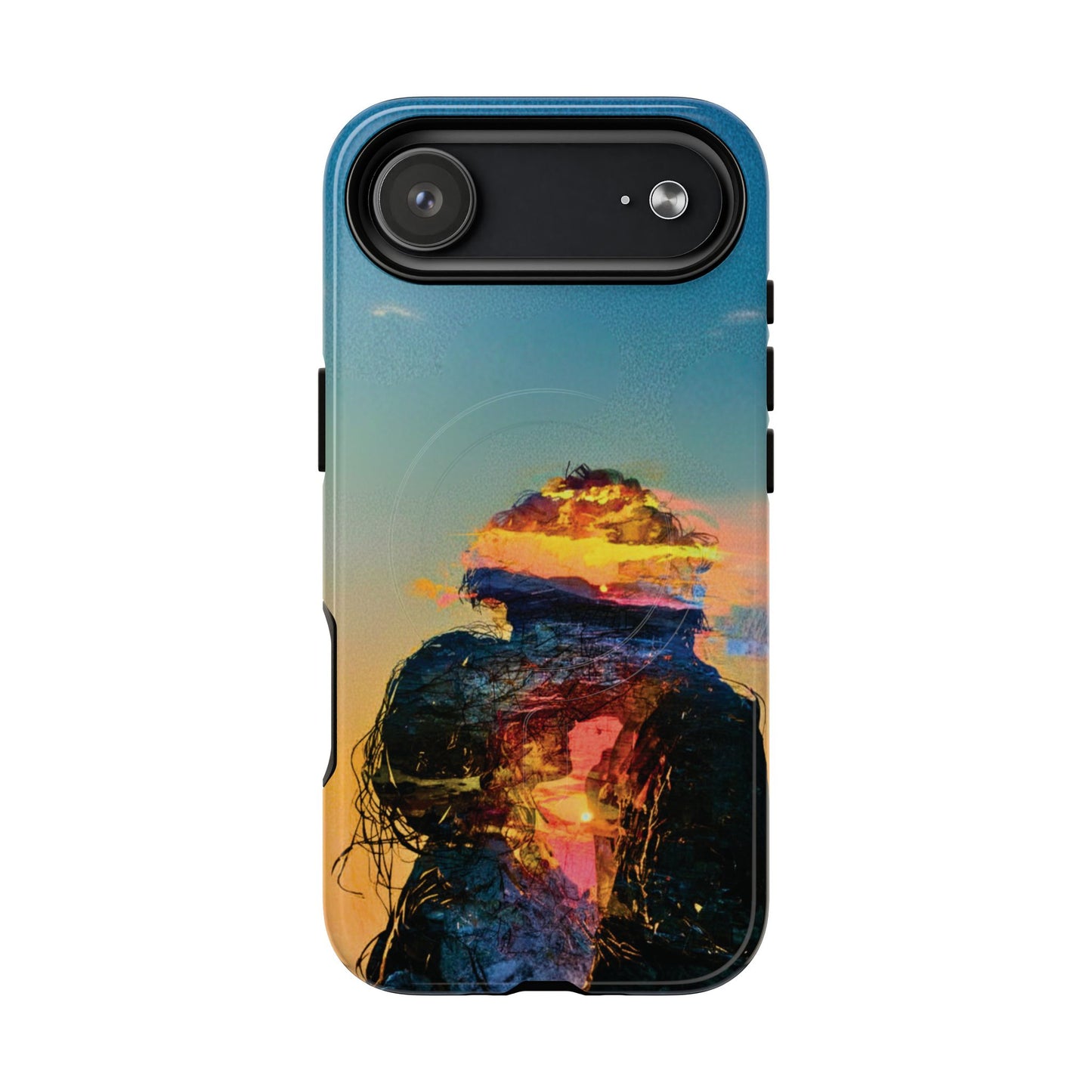 Abstract Sunset Silhouette Tough Magnetic Phone Case