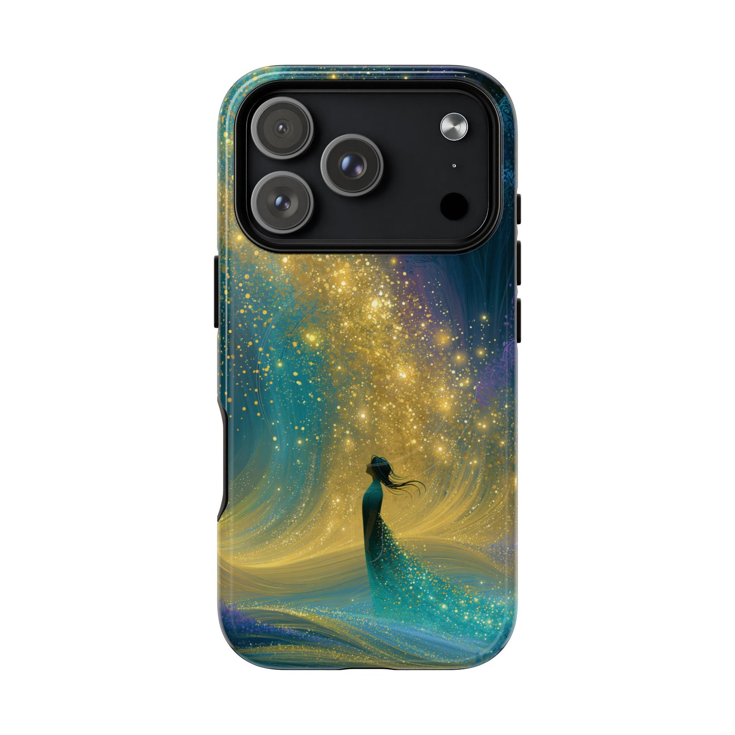 Mystical Nightfall Phone Case — Starry Silhouette Tough Magnetic Case