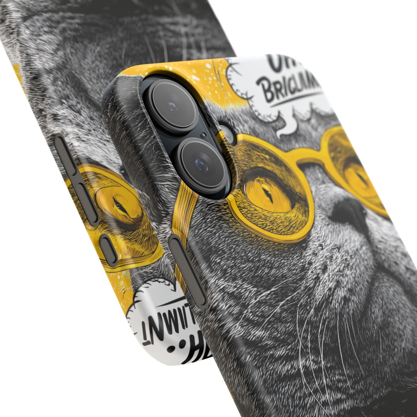 Playful Cat Snap Case - Quirky Phone Cover for Cat Lovers, Gift for Pet Enthusiasts, Funny Accessory for Any Occasion