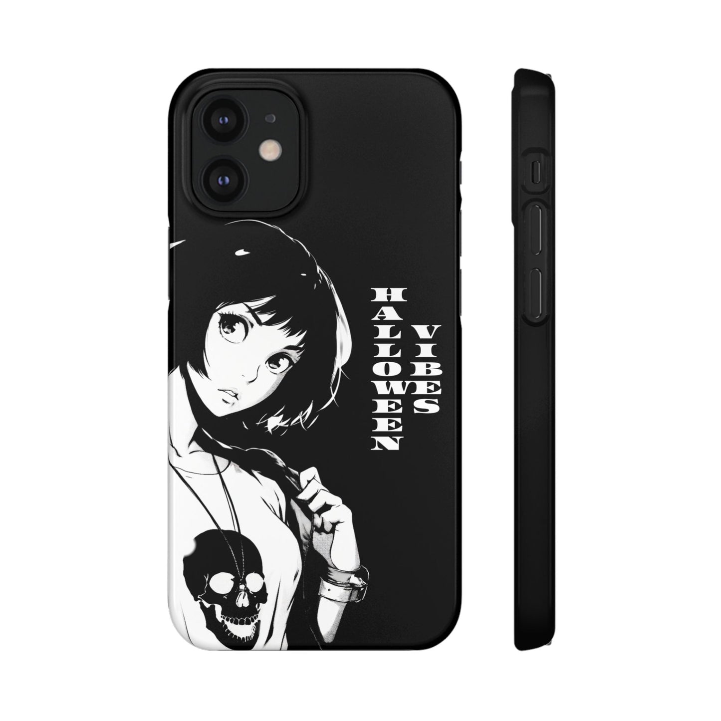 Halloween Vibes Snap Case Black and White Protective Phone Cover for iPhone and Samsung