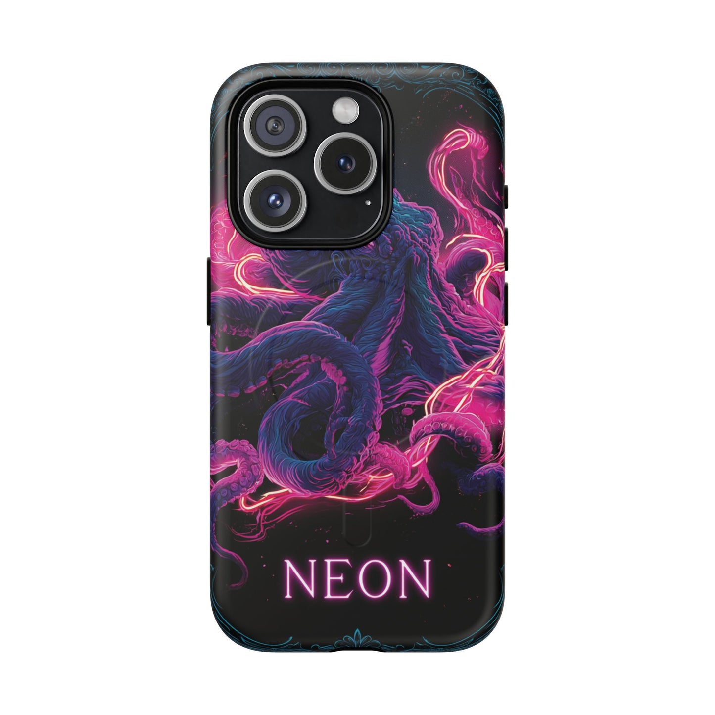 Neon Octopus Phone Case — Tough Magnetic Protective Cover