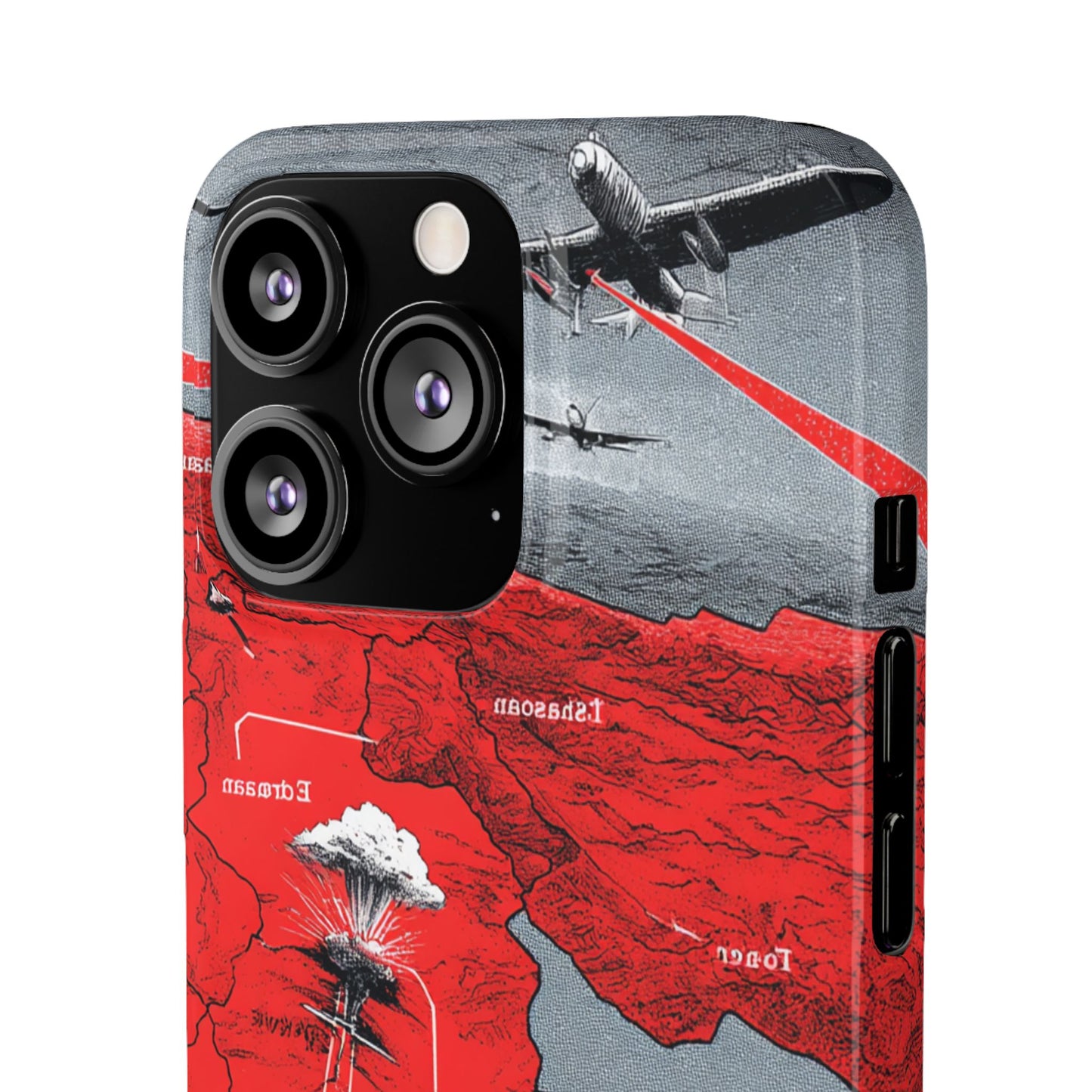 Bold Graphic Snap Case with Dramatic Design, Unique Phone Cover, Artistic Protection for iPhone, Trendy Gadget Gift, Edgy Tech Accessory