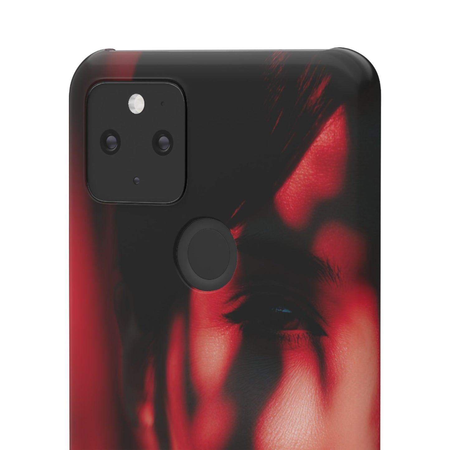Stylish Snap Cases for Phone, Artistic Phone Cover, Unique Gifts, Red Aesthetic Case, Trendy Accessory, Vibrant Protection