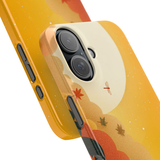Autumn Sunset Snap Case, Fall Phone Cover, Nature-Themed Accessory, Gift for Her, Seasonal Aesthetic