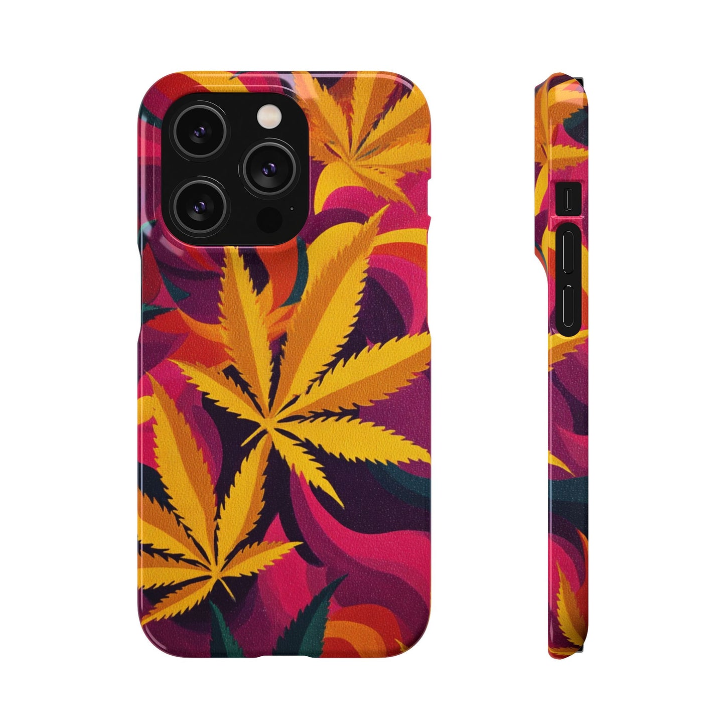 Autumn Vibe Cannabis Snap Case for IPhones and Samsungs Custom