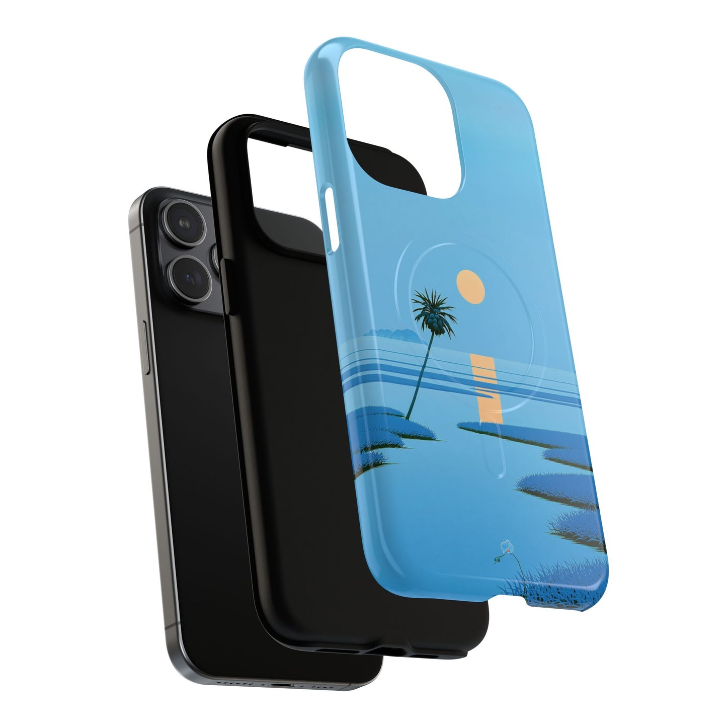 Tough Magnetic Case — Minimal Sunset Palm Phone Cover