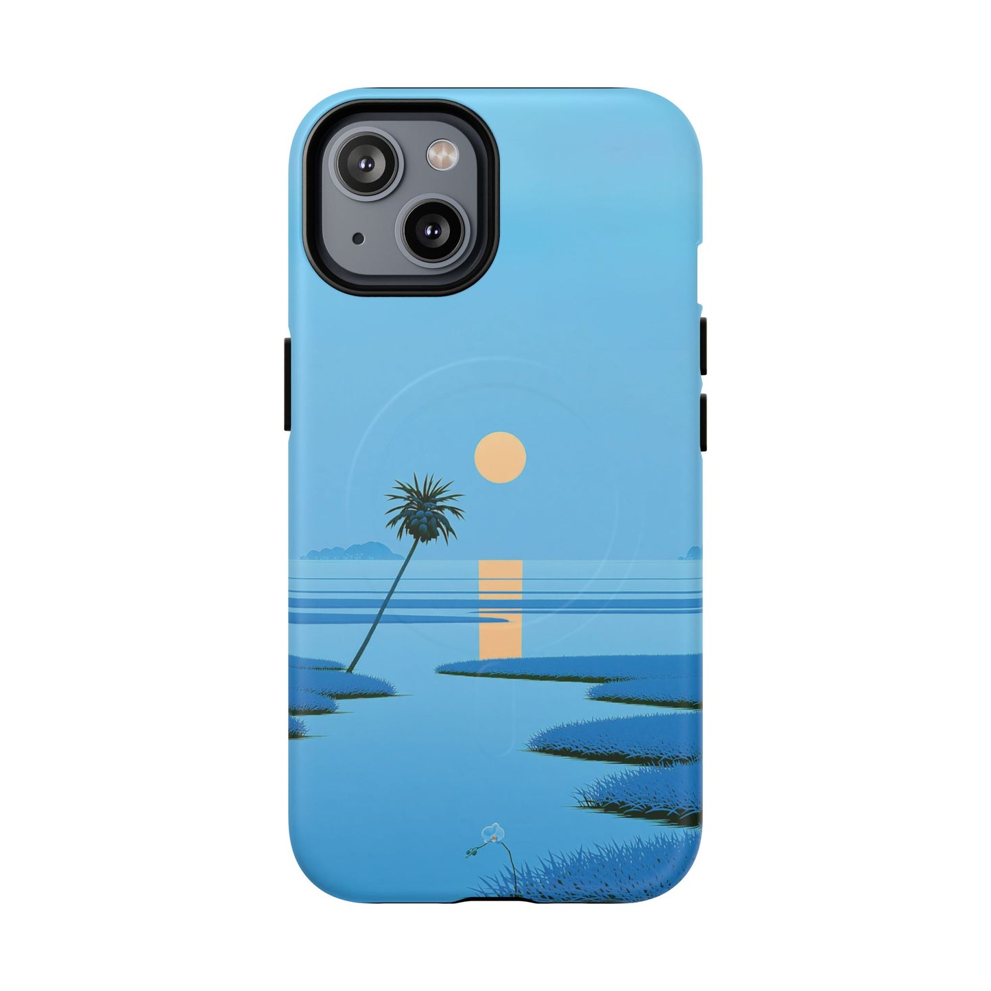 Tough Magnetic Case — Minimal Sunset Palm Phone Cover