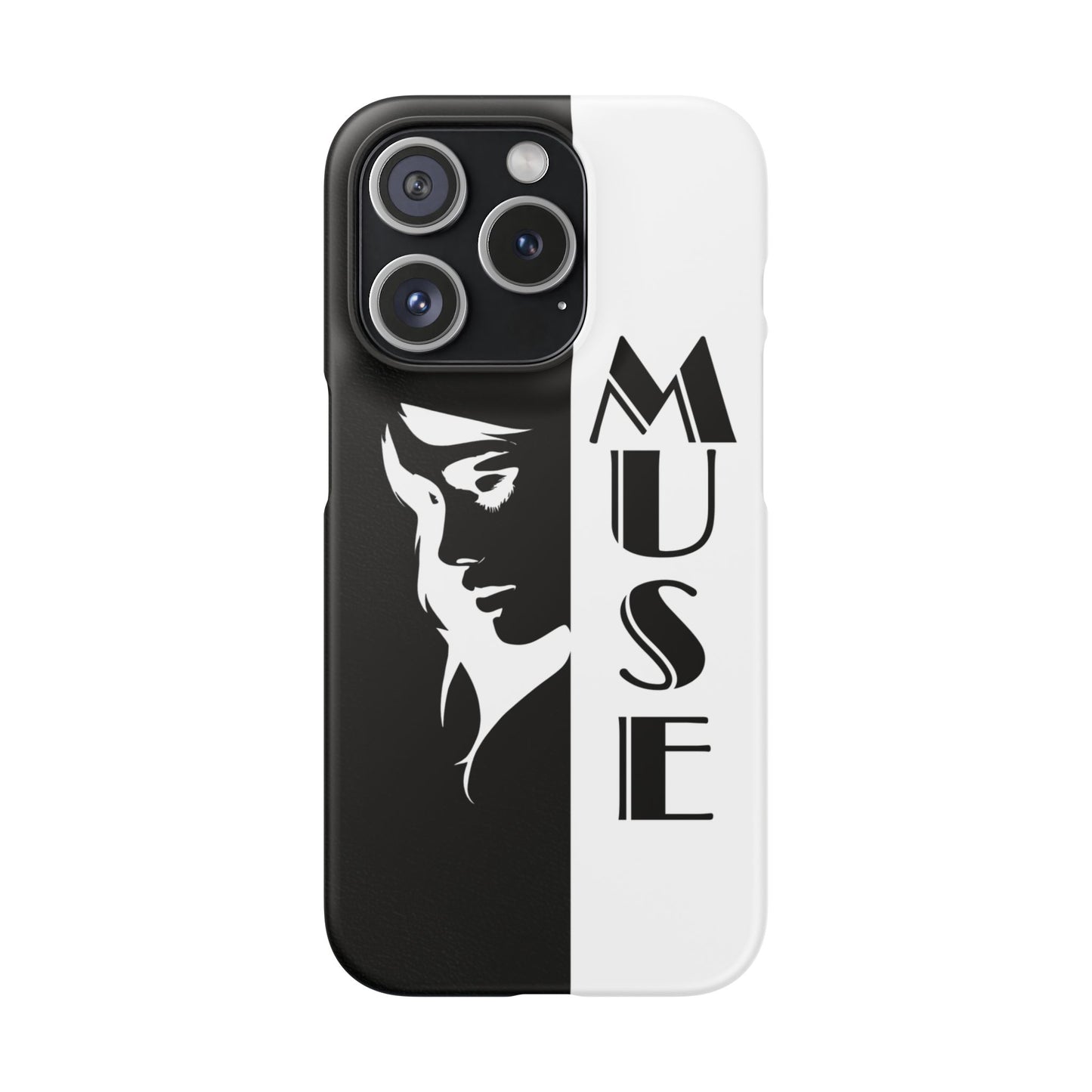 Black And White Bold Muse Snap Case Cover for iPhone and Samsung