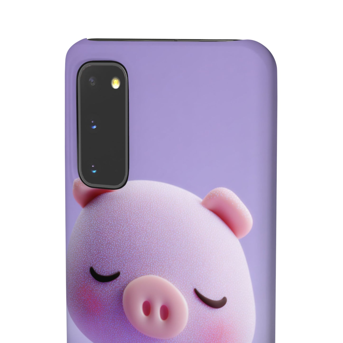 Cute Pig Snap Case for iPhone, Animal Lovers Phone Cover, Kawaii Aesthetic Accessory, Birthday Gift, Unique Phone Protection