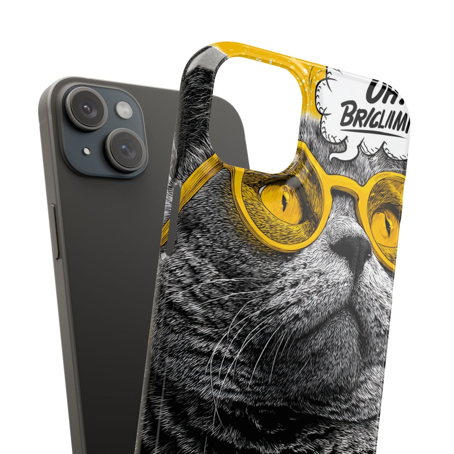 Playful Cat Snap Case - Quirky Phone Cover for Cat Lovers, Gift for Pet Enthusiasts, Funny Accessory for Any Occasion
