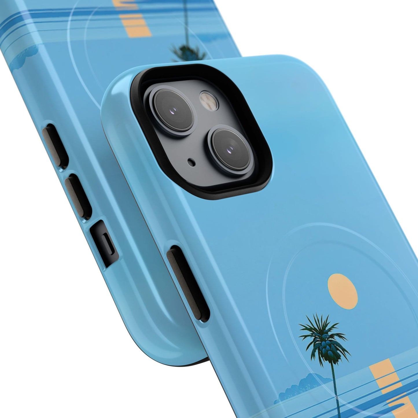 Tough Magnetic Case — Minimal Sunset Palm Phone Cover