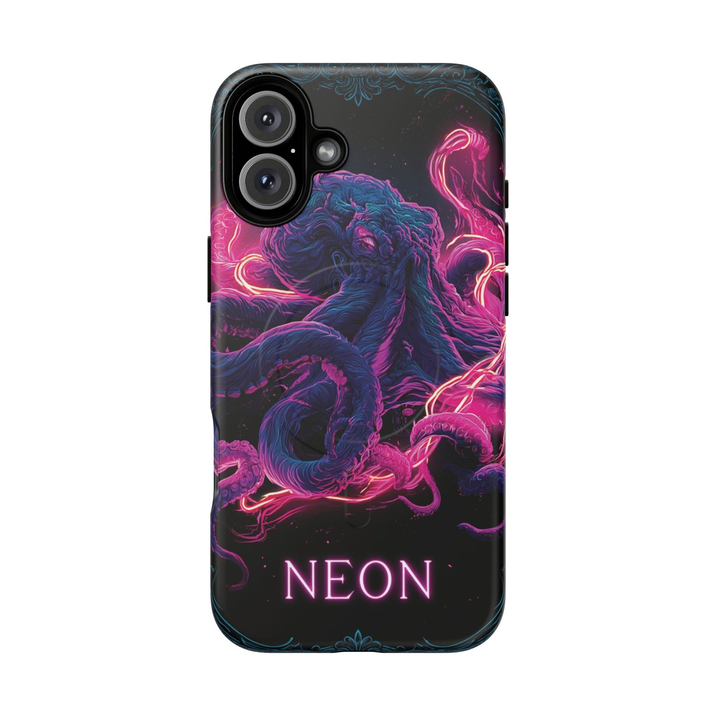 Neon Octopus Phone Case — Tough Magnetic Protective Cover