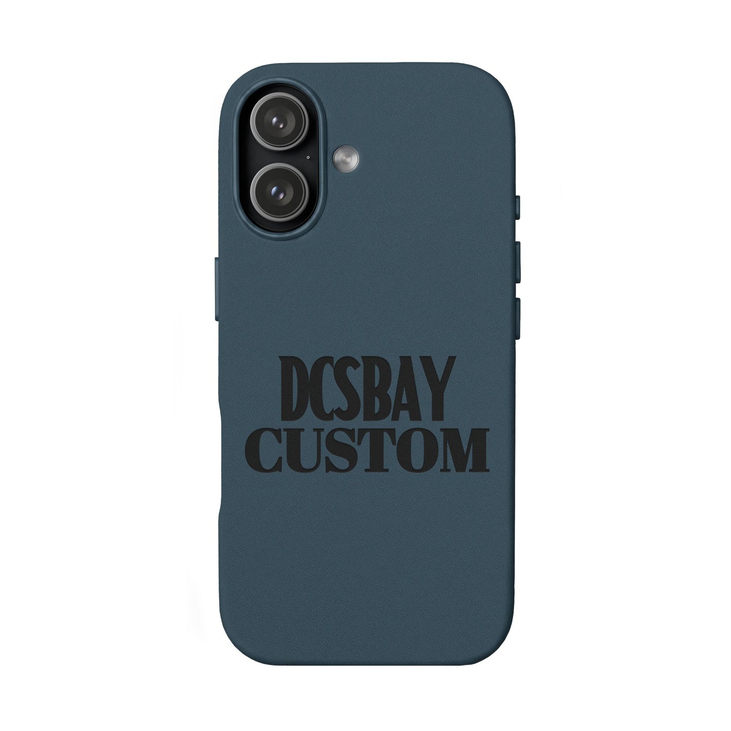 Engraved PU Leather Phone Case — Minimal Bear Silhouette