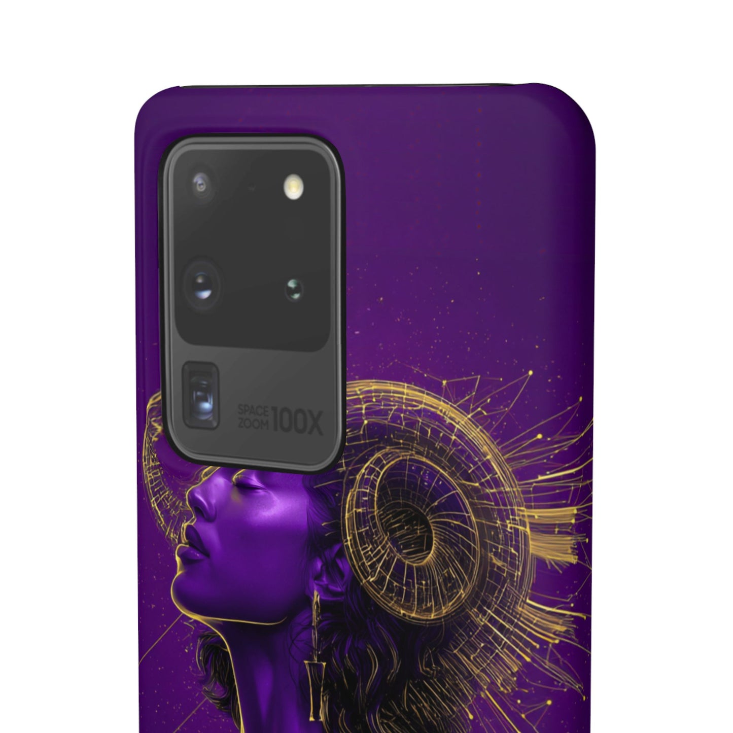 Purple Gold Celestial Virgo Snap Case and Protective Cover for Samsung and iPhone